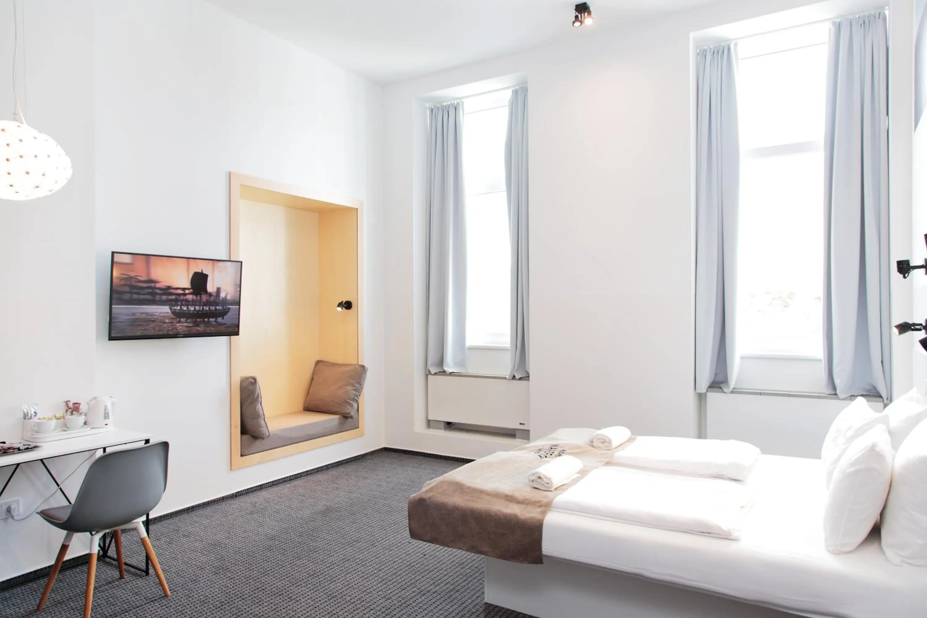 Bed in Maverick Budapest Soho