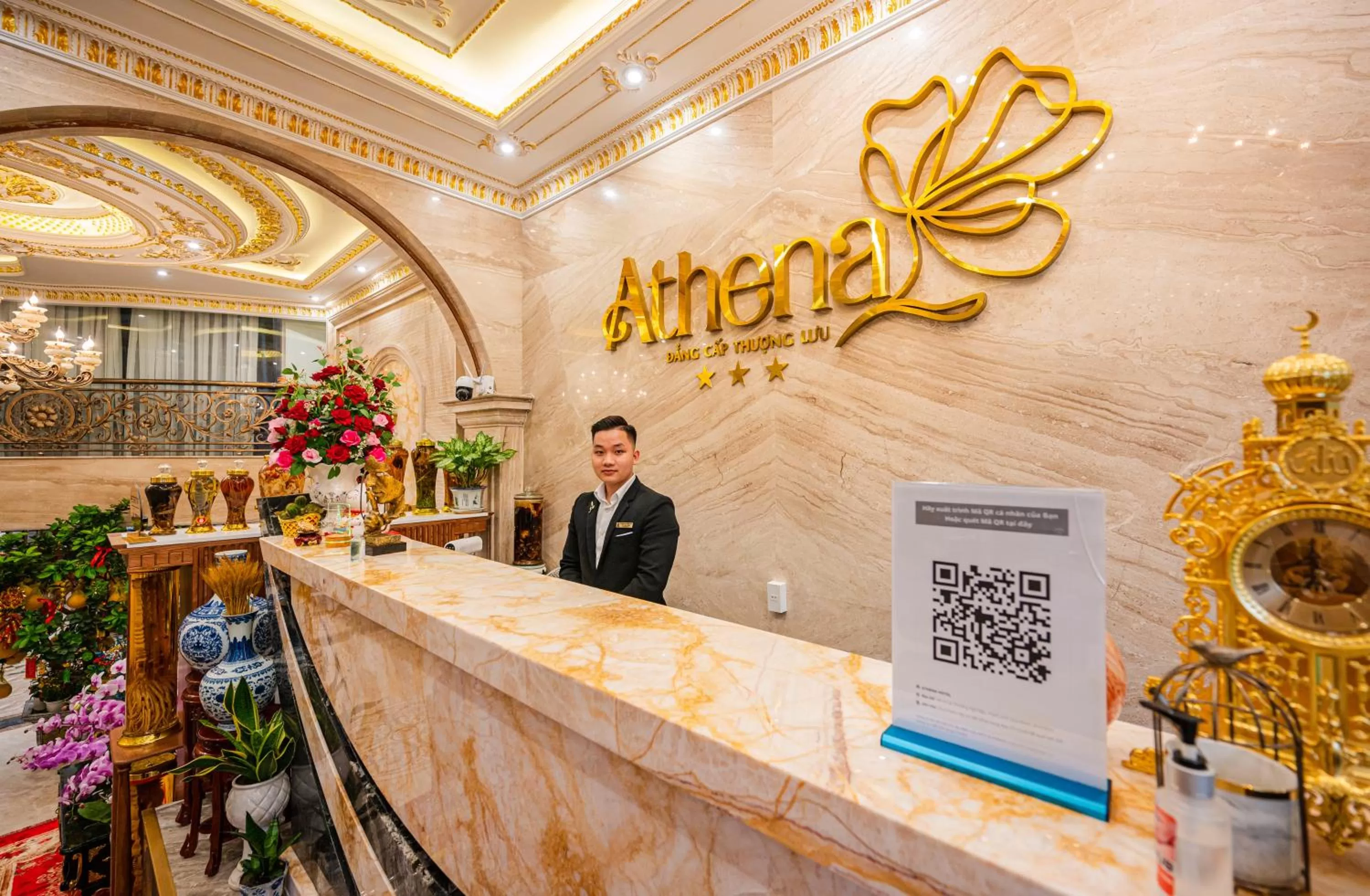Property logo or sign in Athena Hotel Quy Nhơn