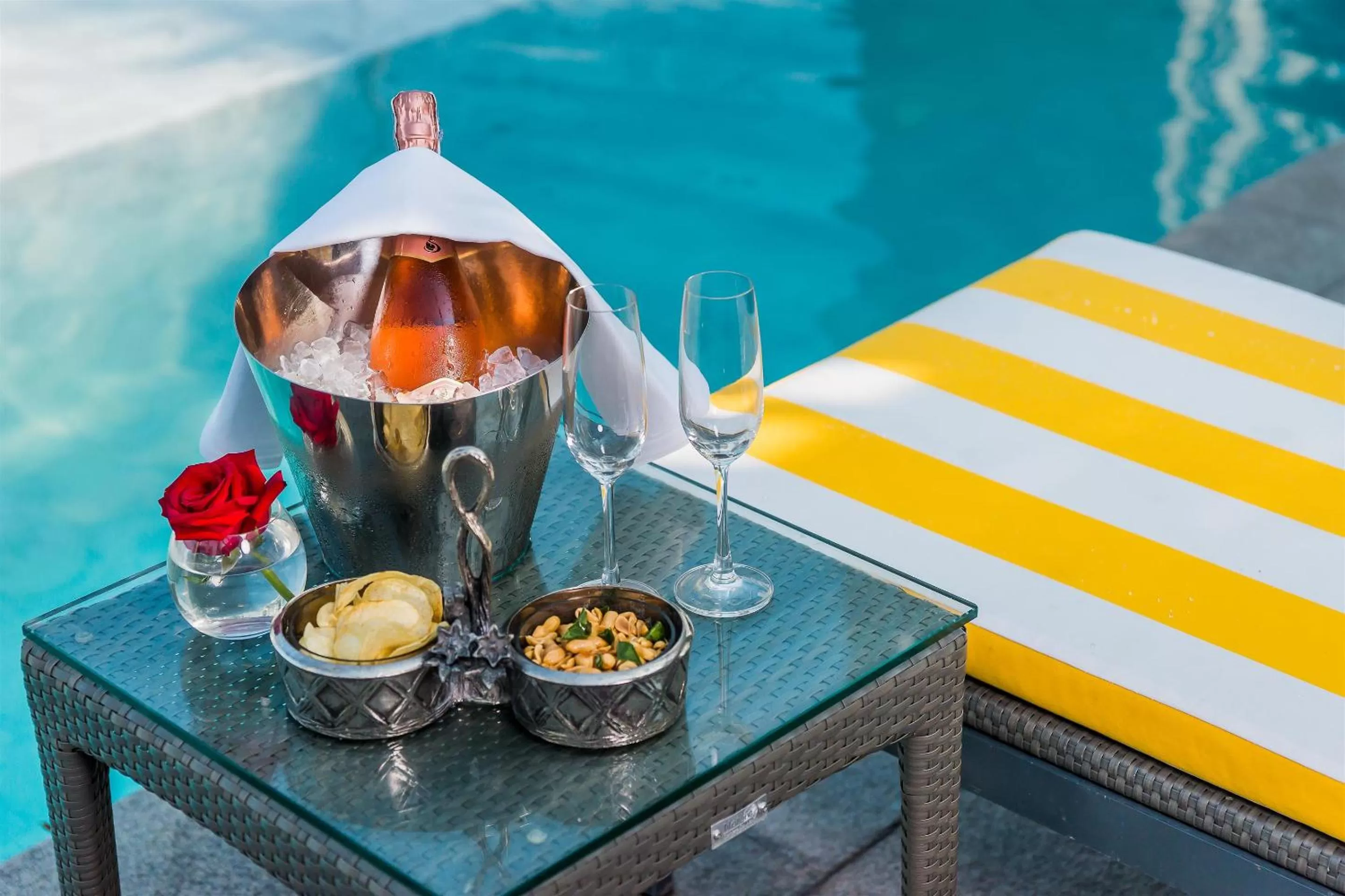 Pool view in Akara Hotel