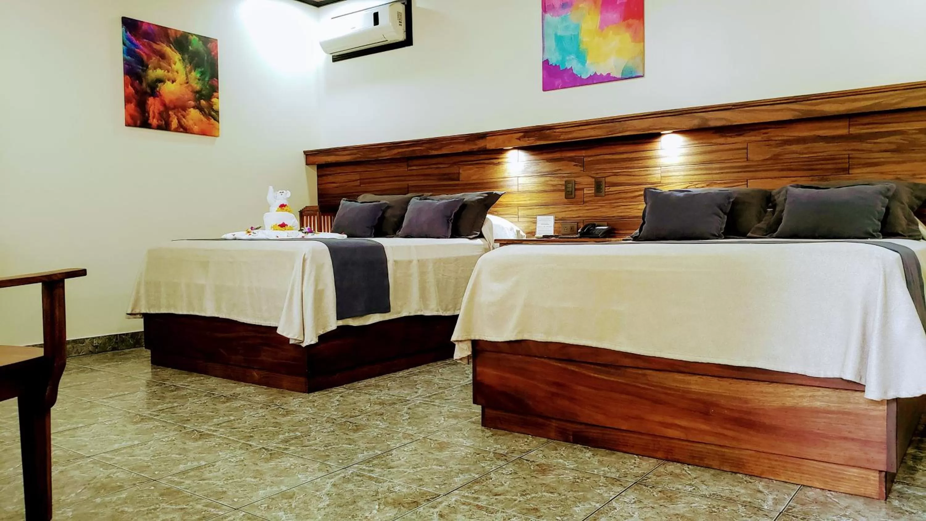 Bed in Volcano Lodge, Hotel & Thermal Experience