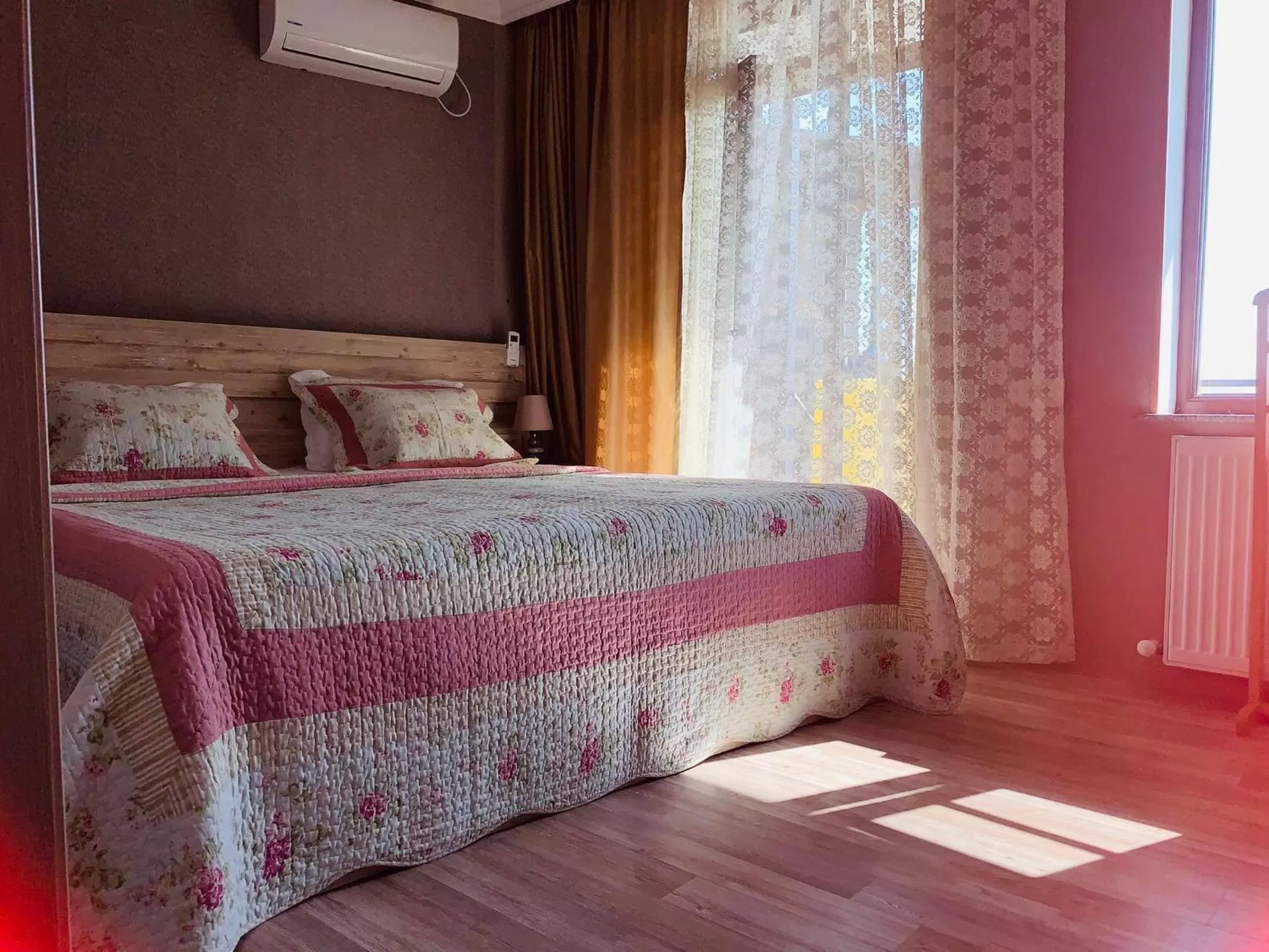 Bed in Hotel Tskhumi