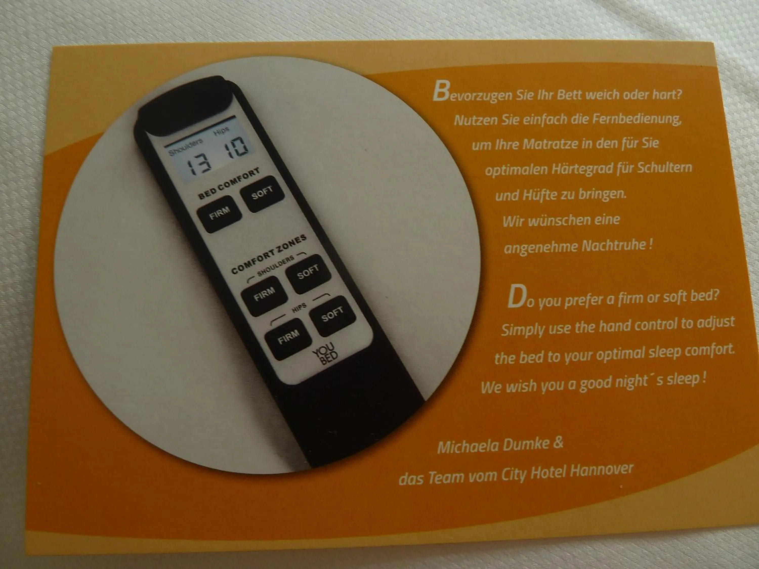 Bed in City Hotel Hannover