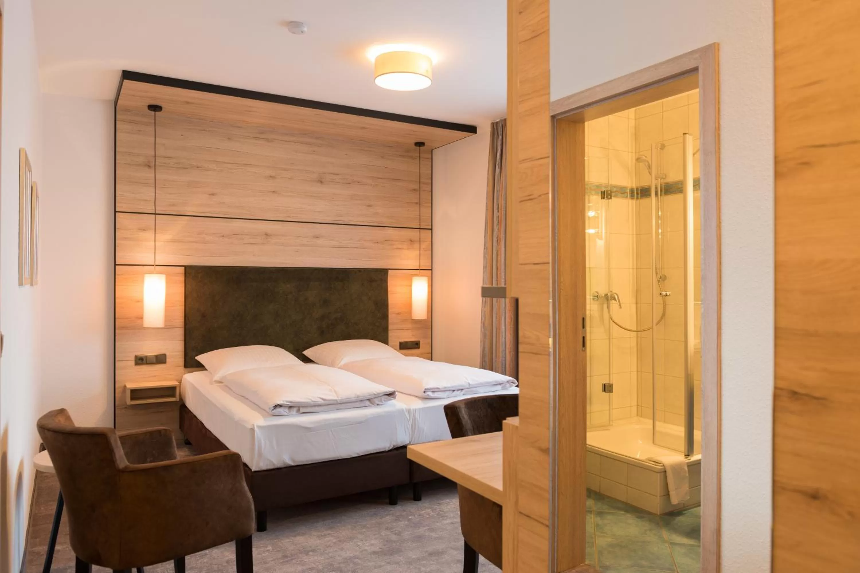 Bed in Hotel SCHNEIDER