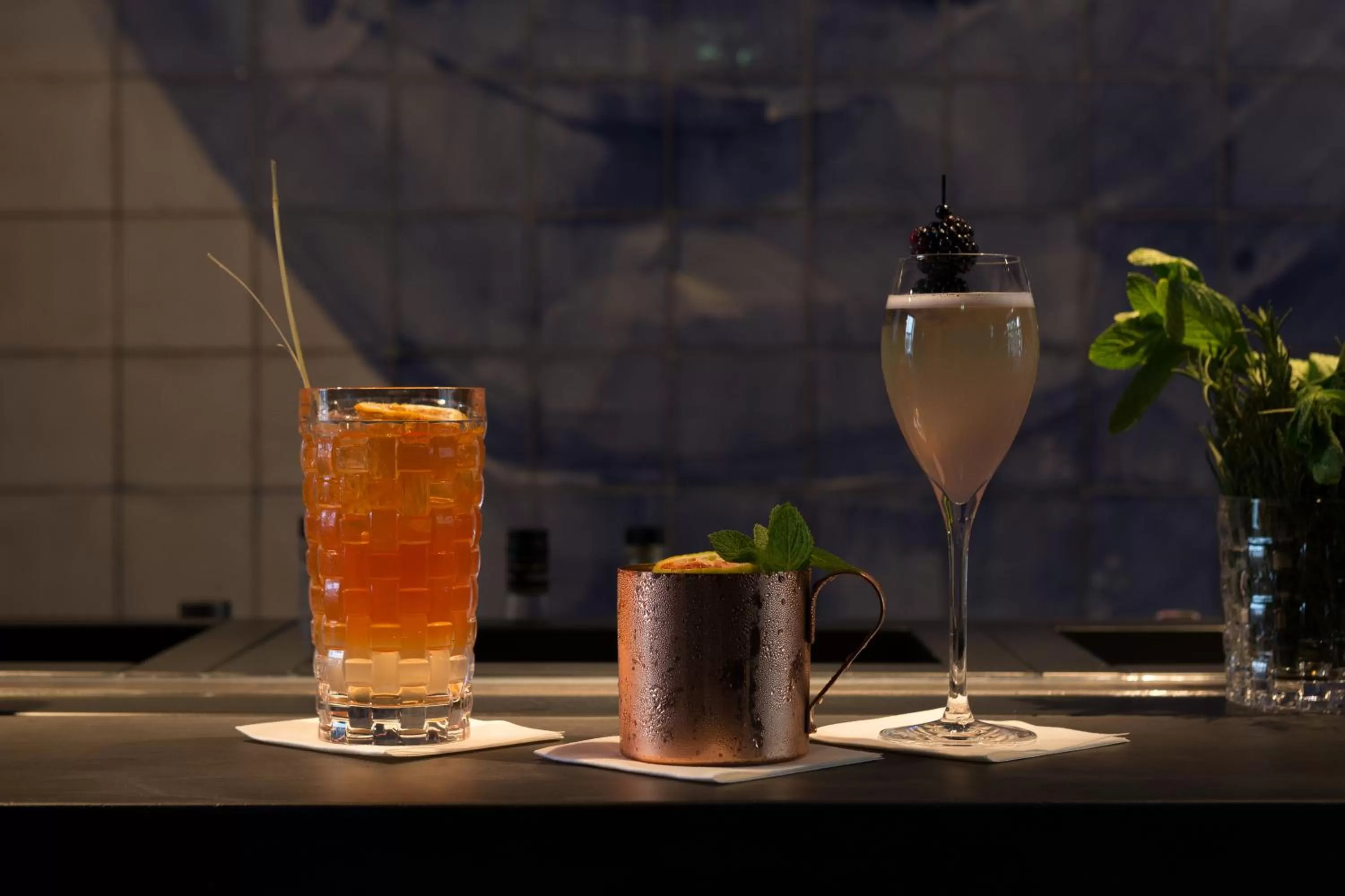 Alcoholic drinks in Boutique Hotel Blue - Quality Lodgings