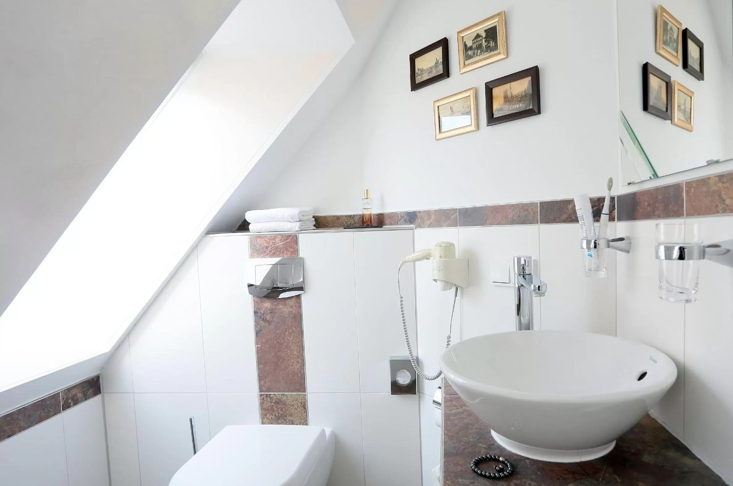 Toilet in Romantik Hotel Scheelehof Stralsund