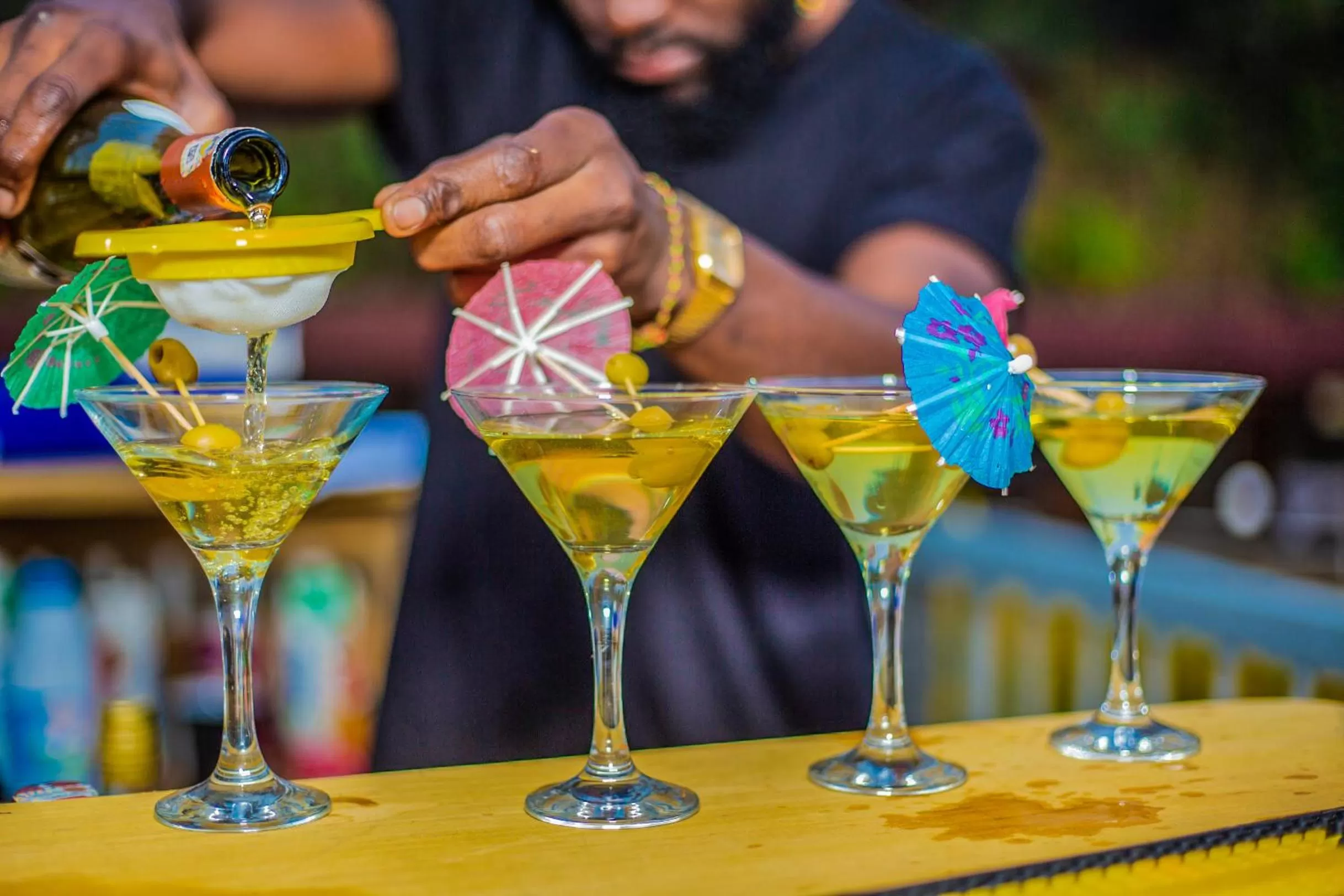 Lounge or bar in La Vallée de Bana