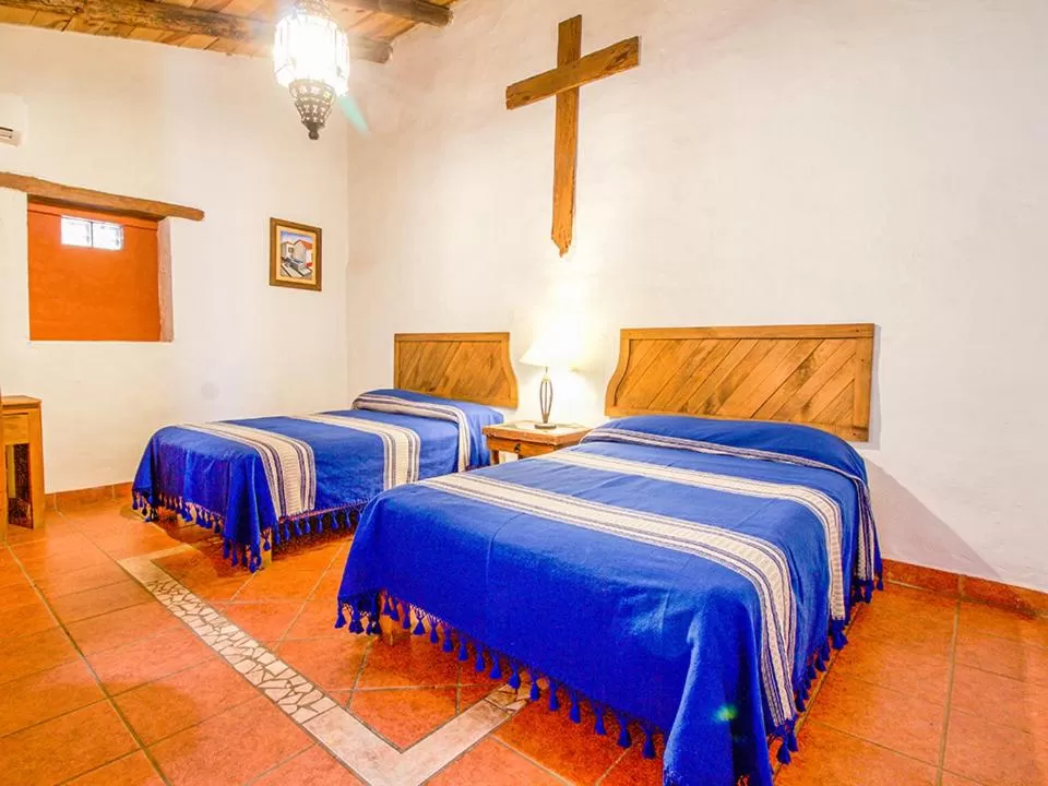 Bedroom, Bed in Hotel Mi Pueblito Tapalpa