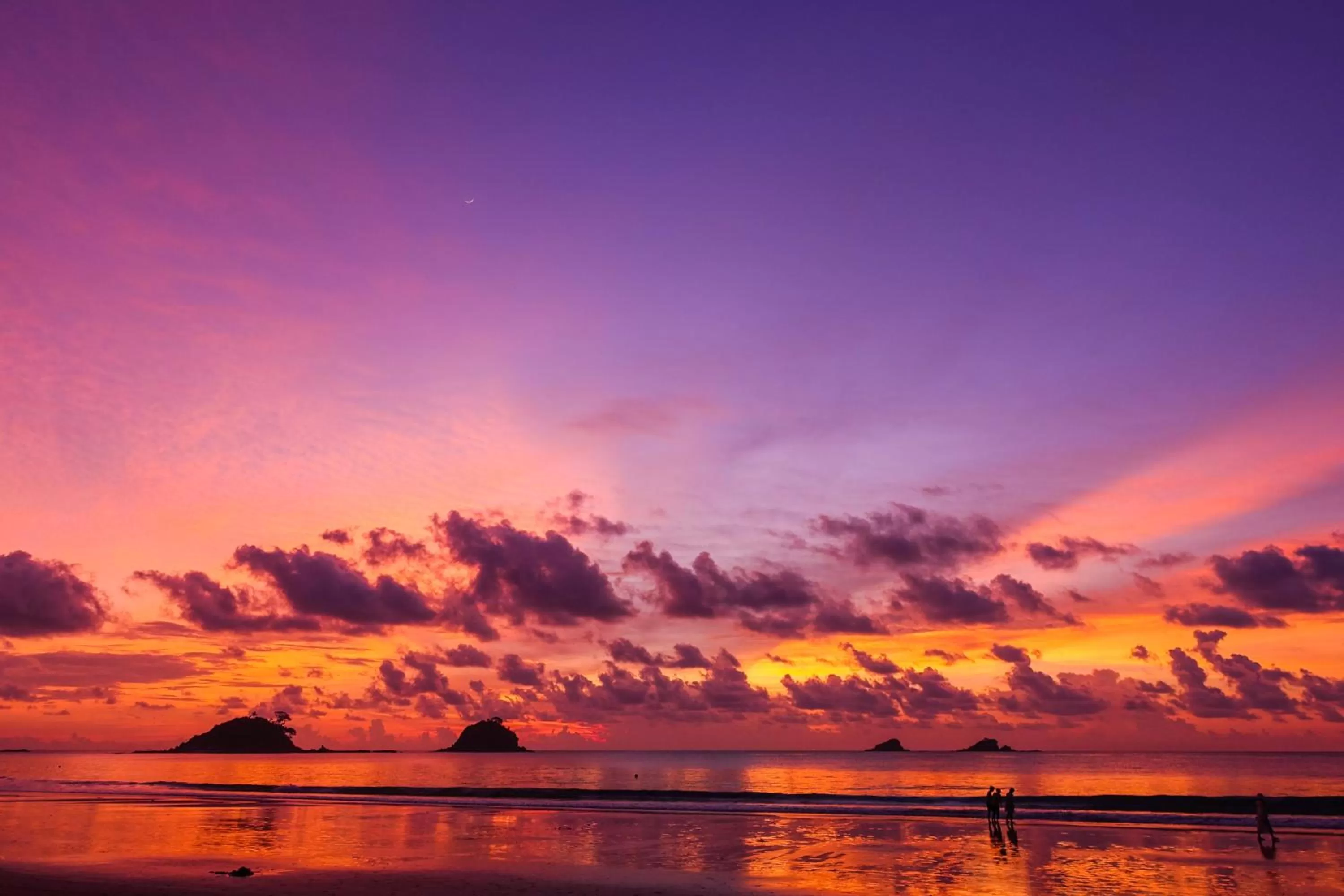 Sunset in Nacpan Beach Glamping Managed by H Hospitality Group