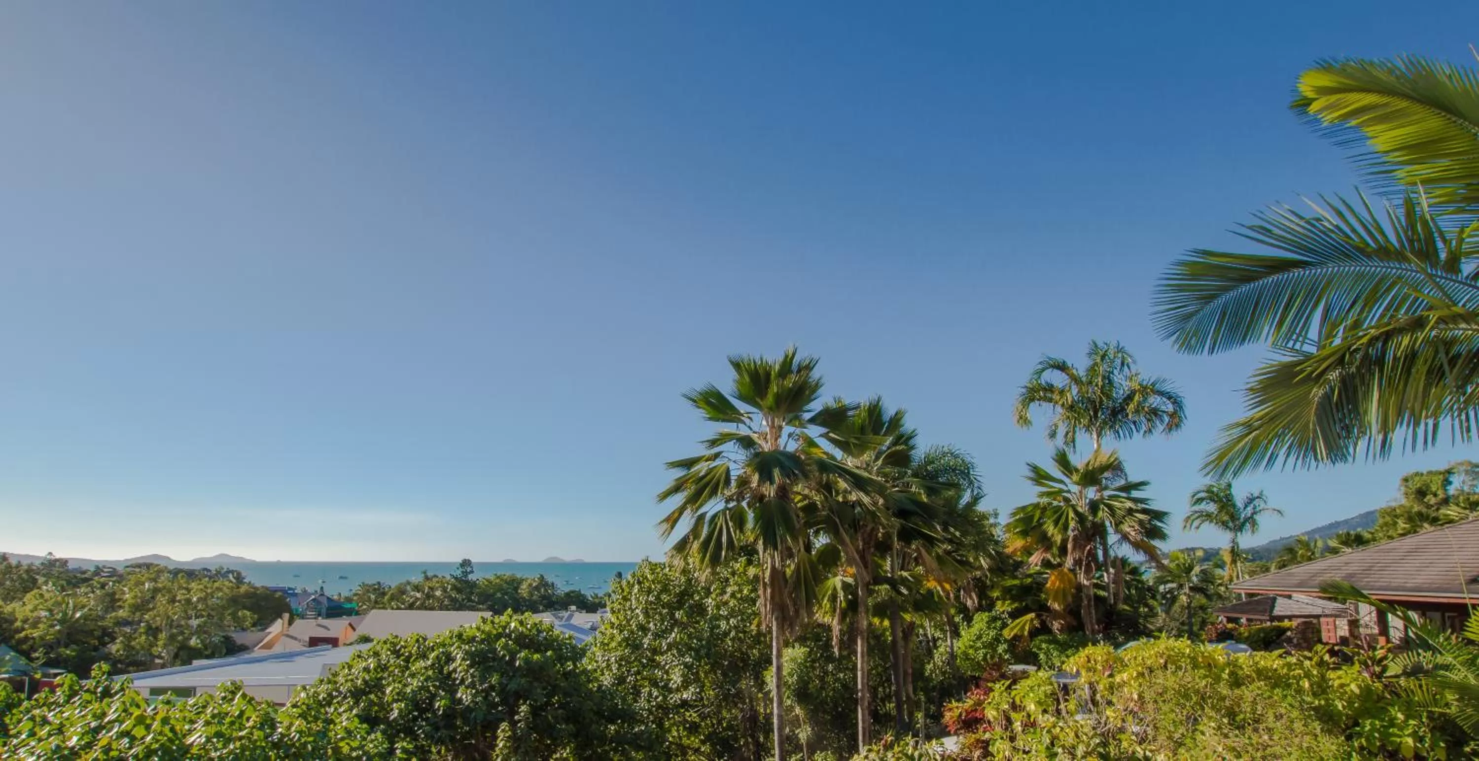 Garden view in at Water's Edge Resort