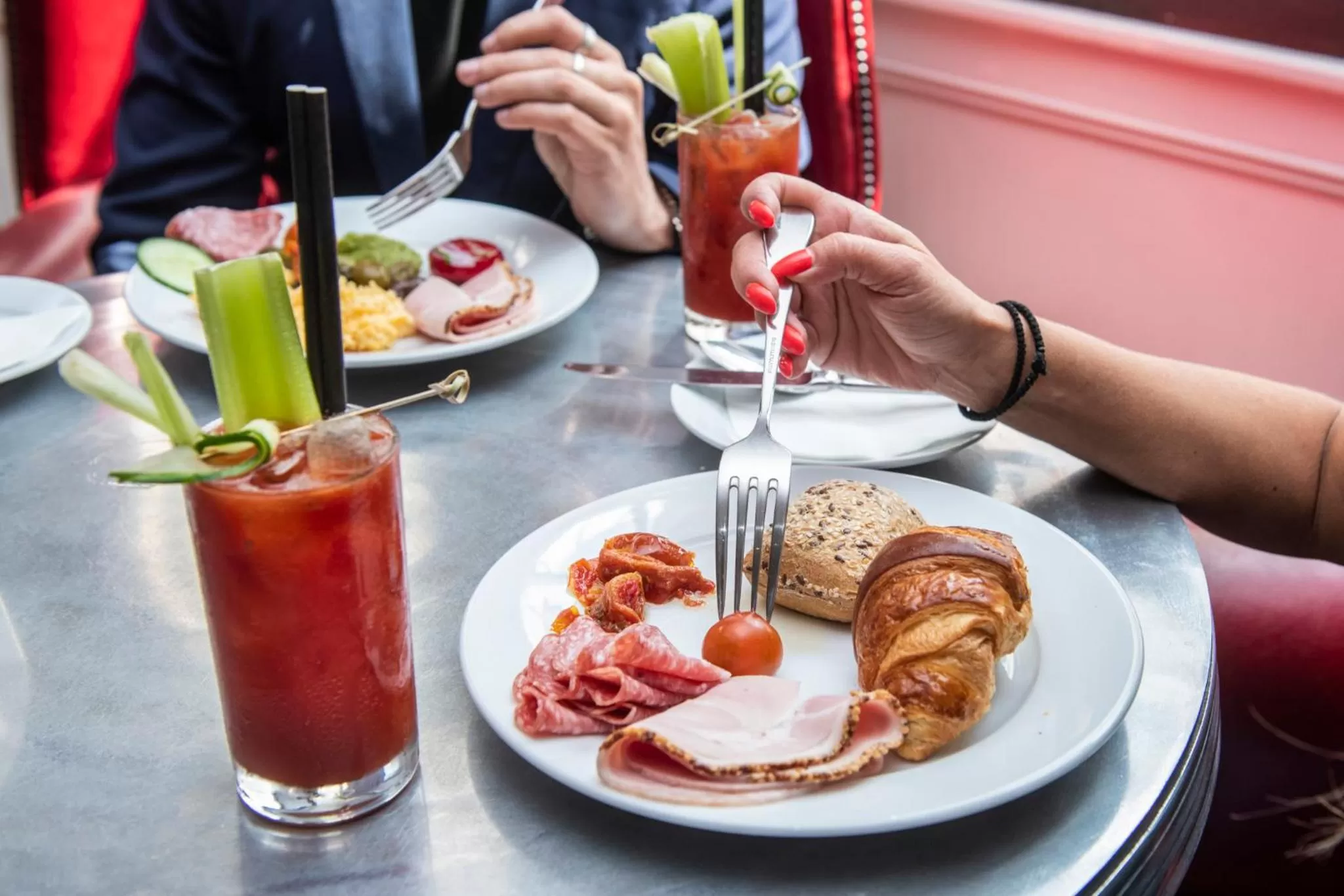 Continental breakfast in The Exhibitionist Hotel