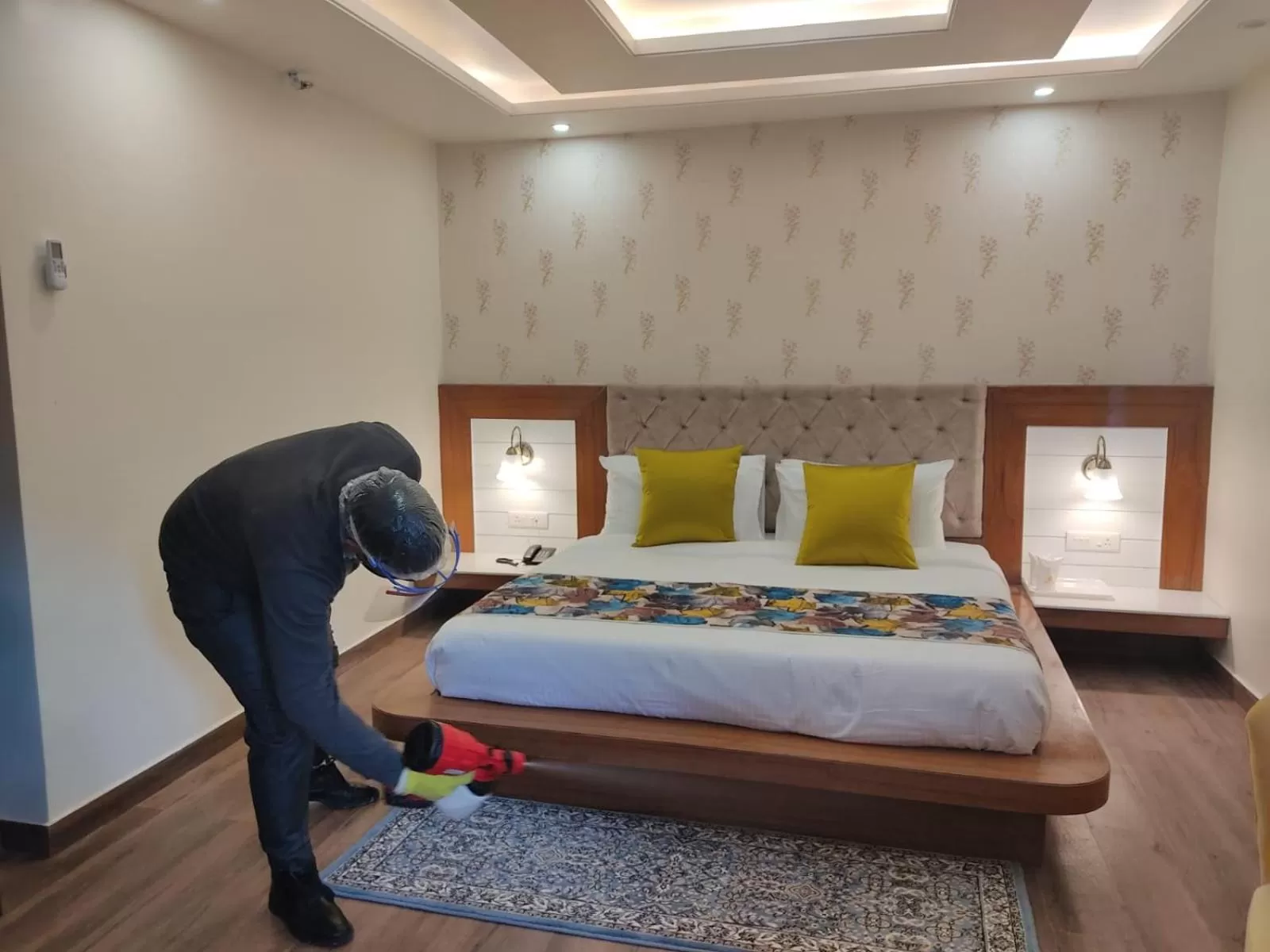 Bedroom, Bed in Abhilashi Residency & Spa - Centrally Heated & Air Cooled