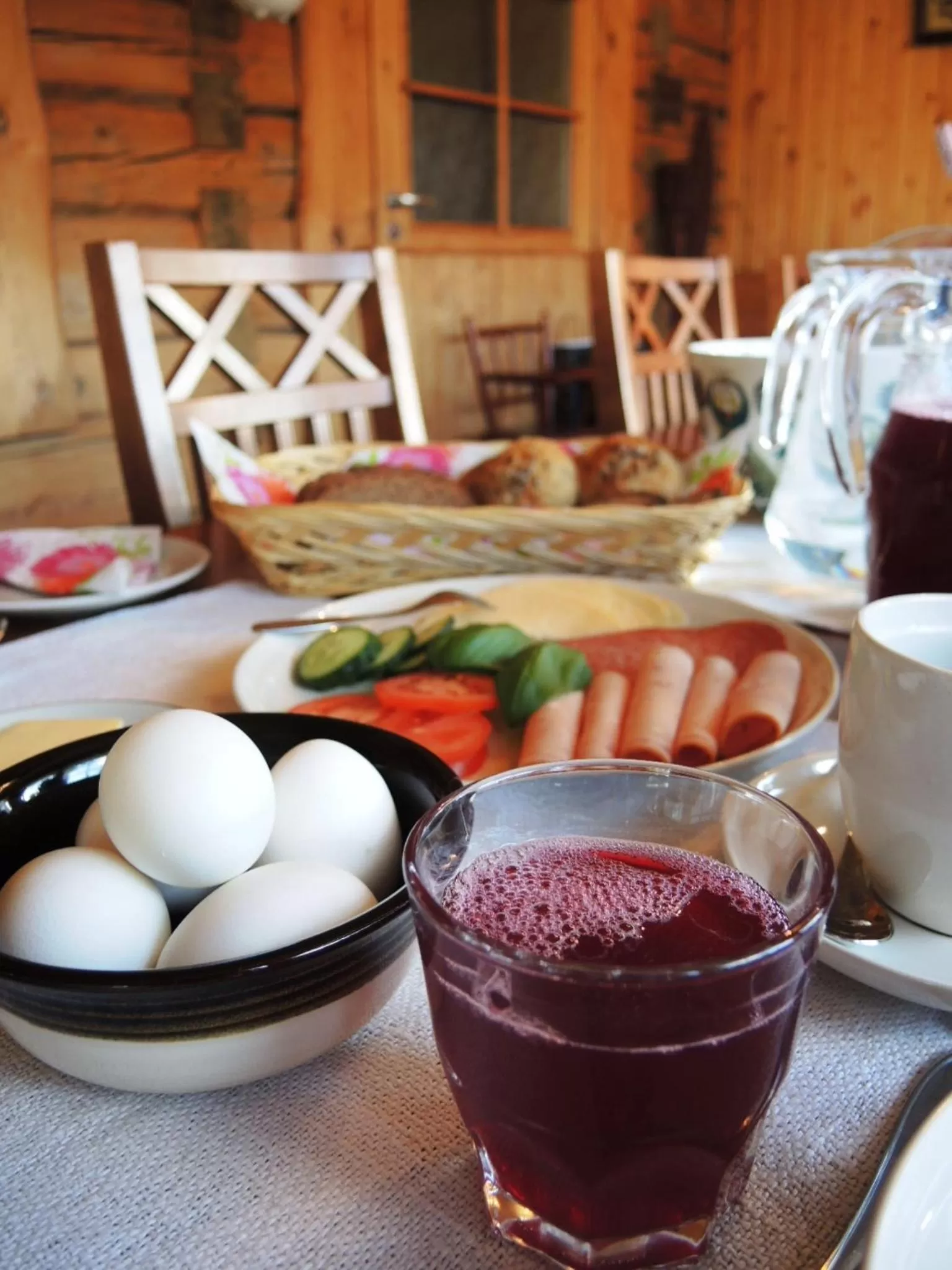 Buffet breakfast in Tuukkalan Tila B&B