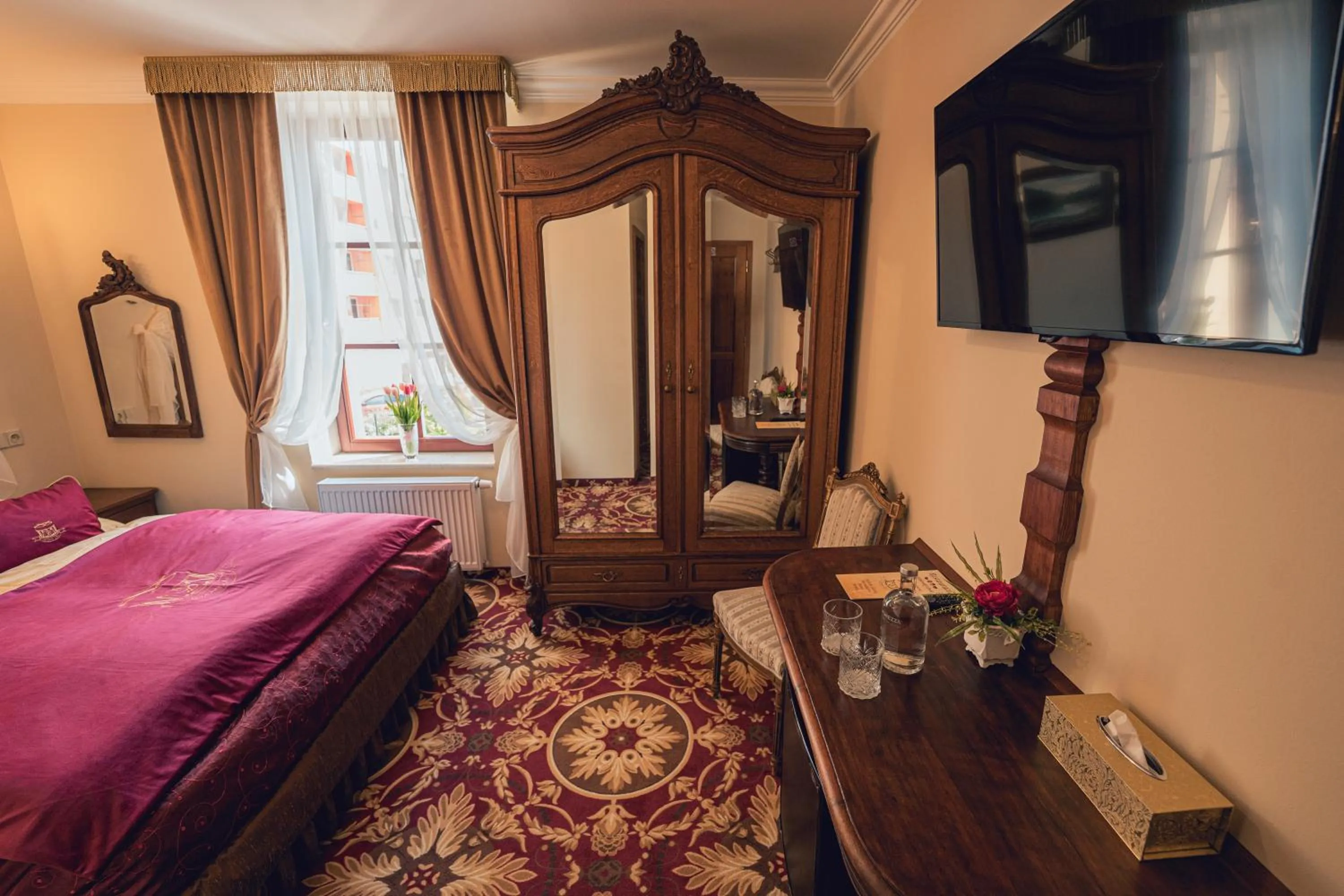 TV and multimedia, Bed in Hotel Svatojánský Dvůr