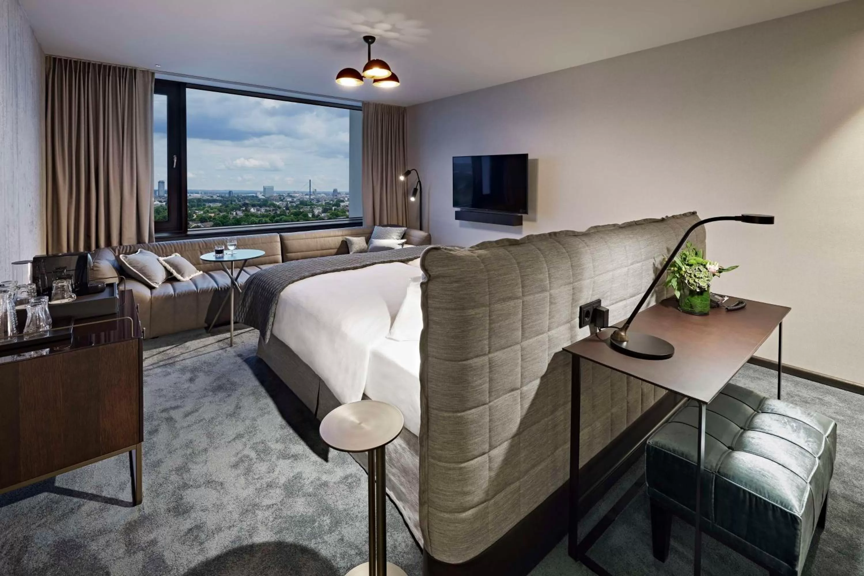 Bedroom, Bed in Lindner Hotel Dusseldorf Seestern, part of JdV by Hyatt