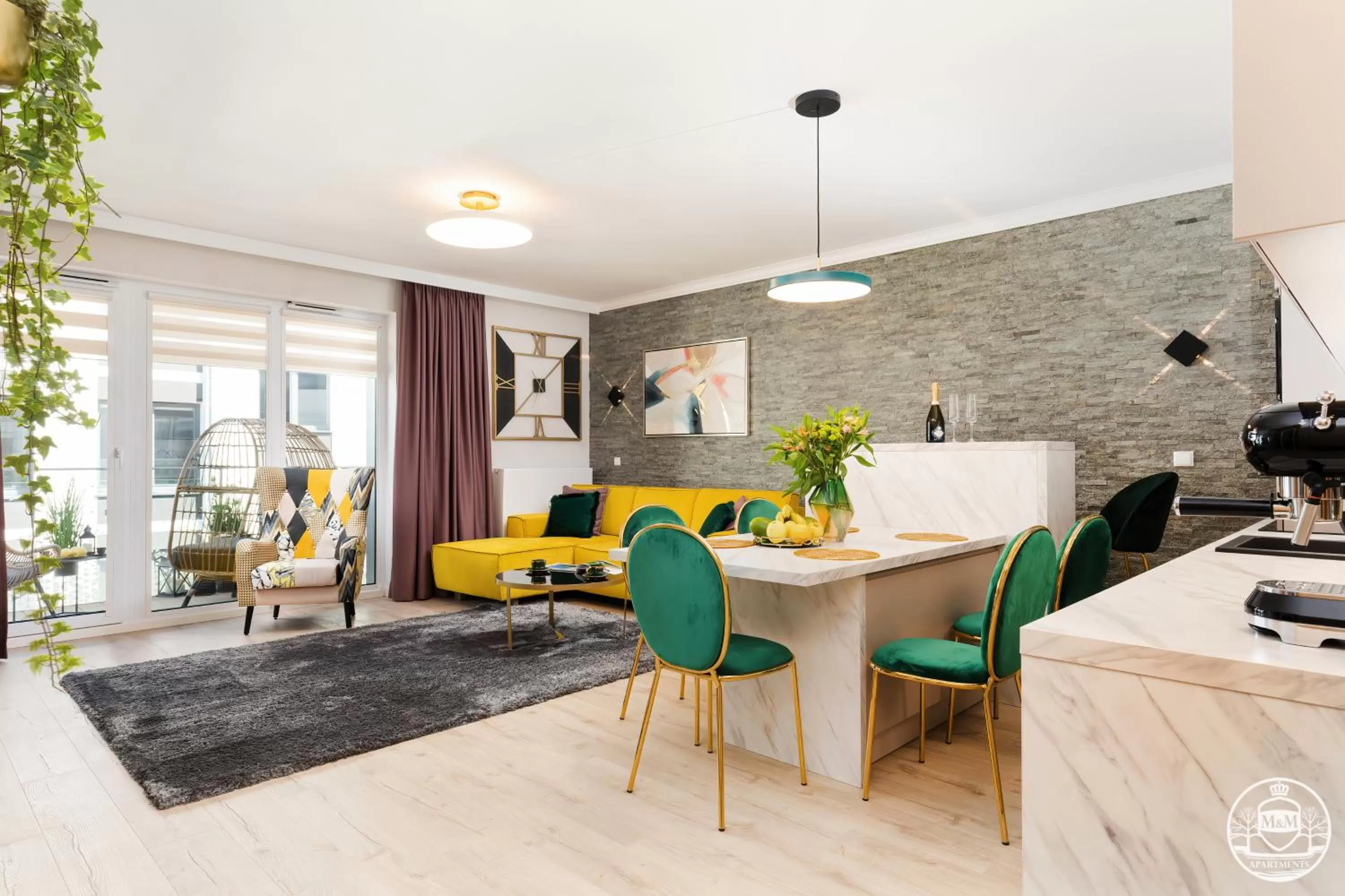 Living room, Dining Area in Nadmorskie Tarasy - Apartments M&M