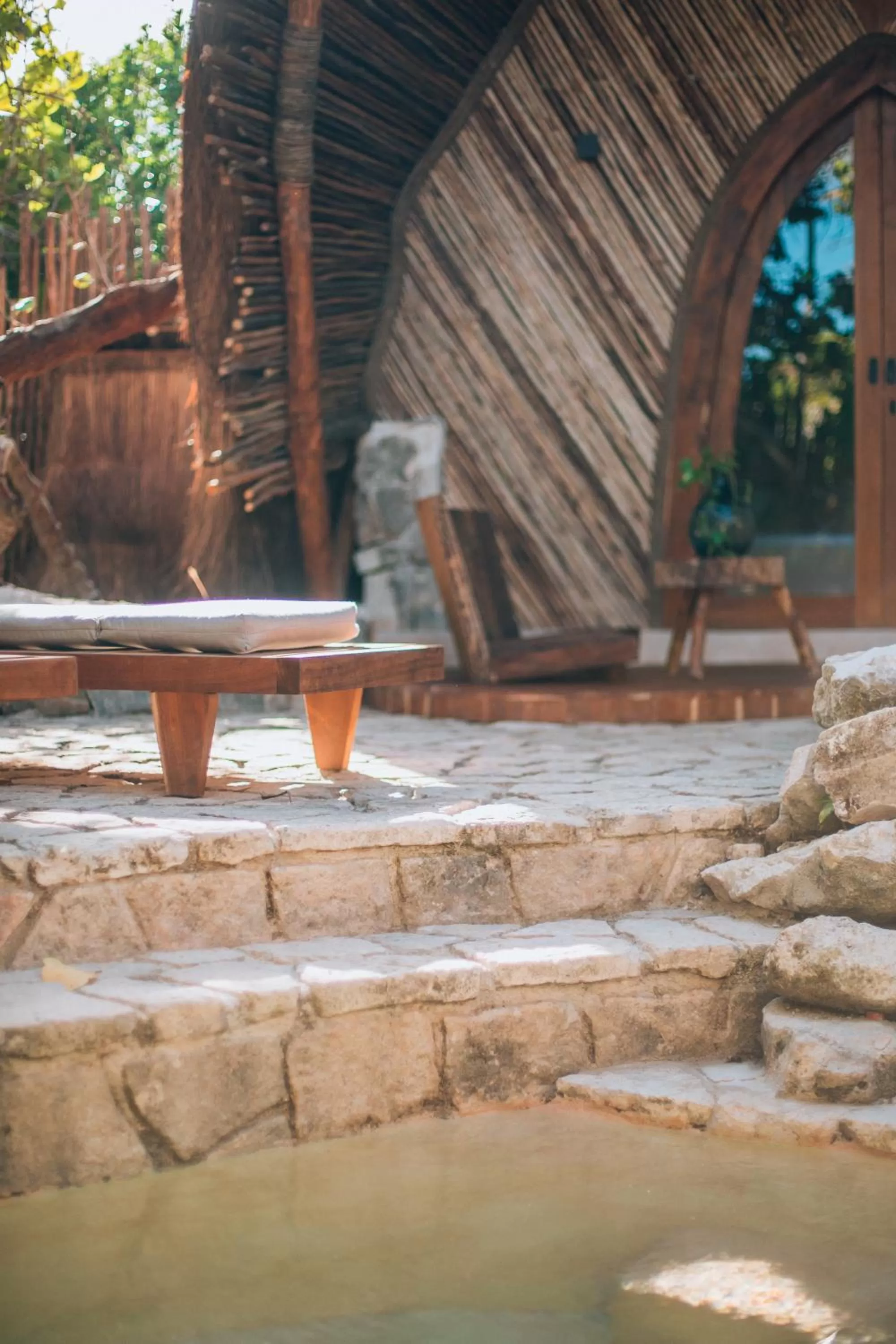 Patio in Ikal Tulum Hotel
