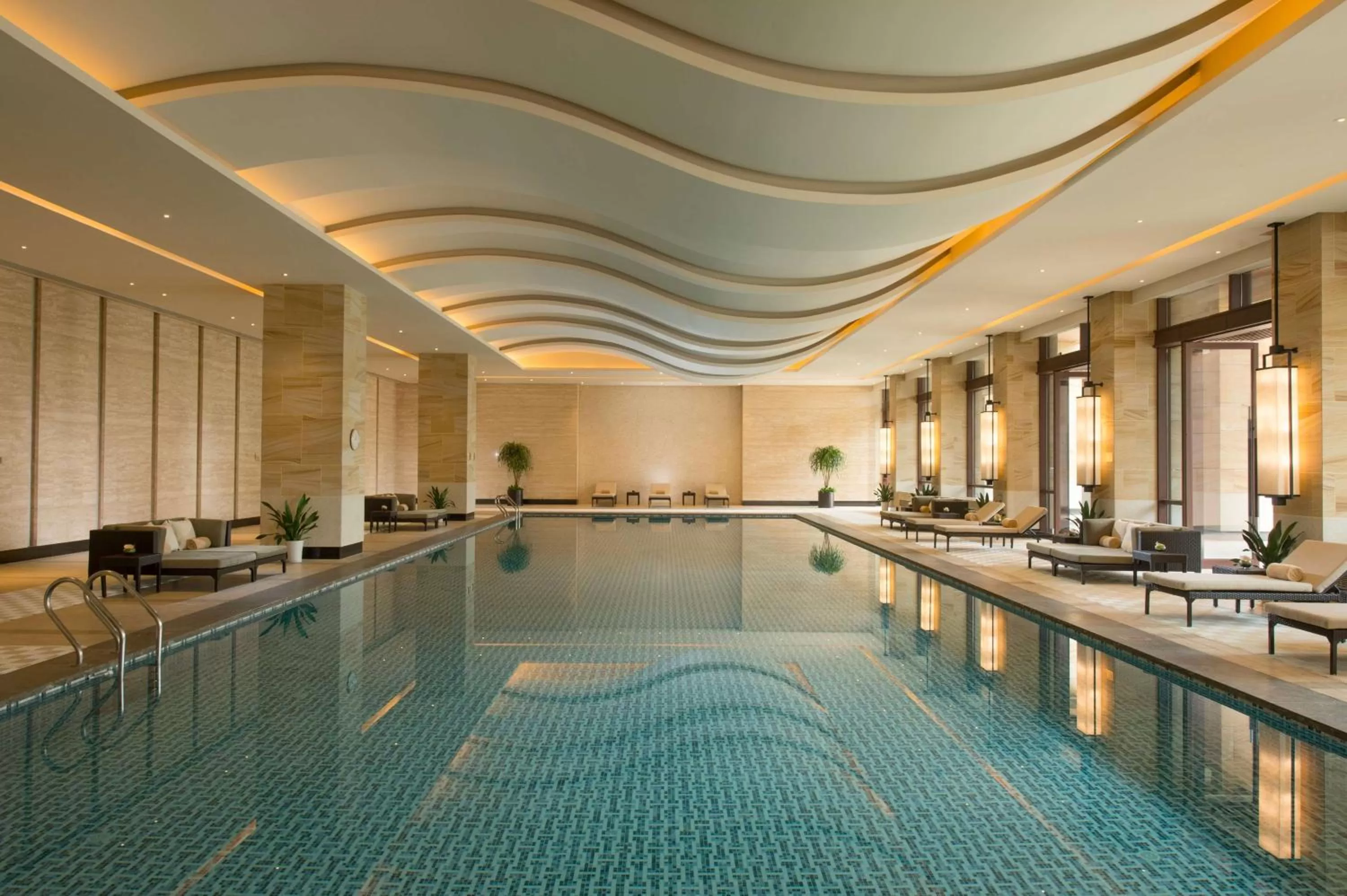 Pool view in Hilton Wuhan Optics Valley