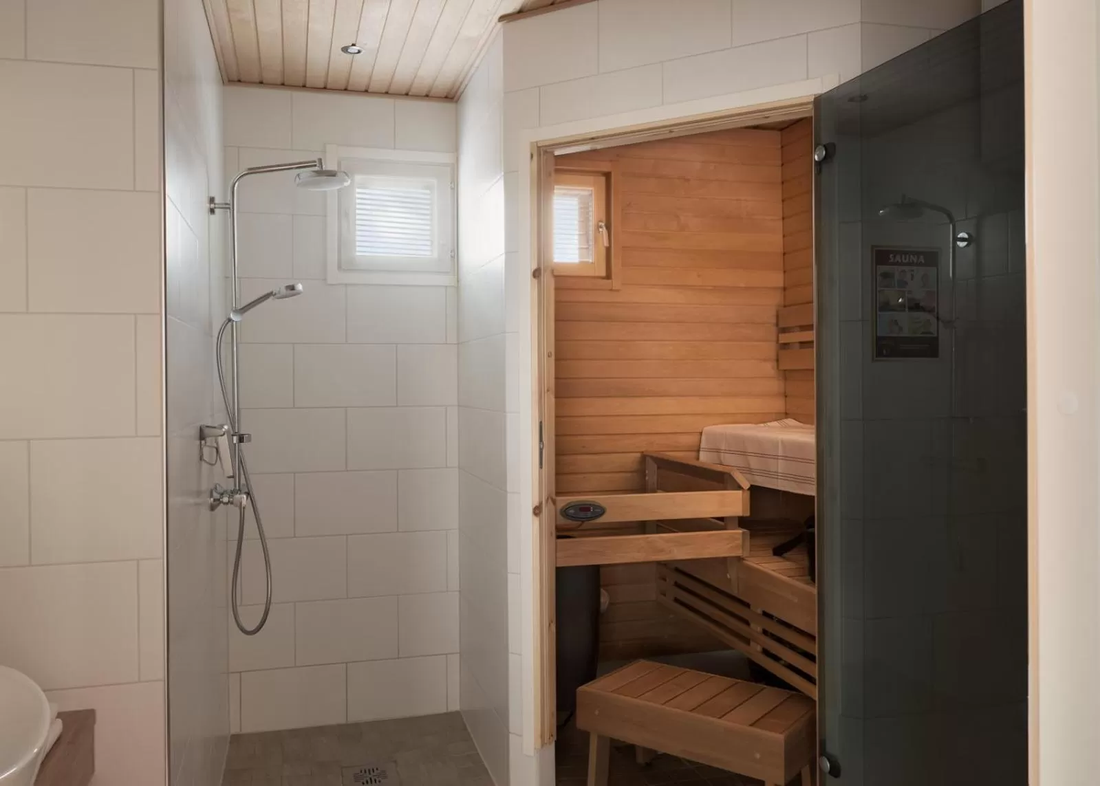 Shower in Santa Claus Holiday Village