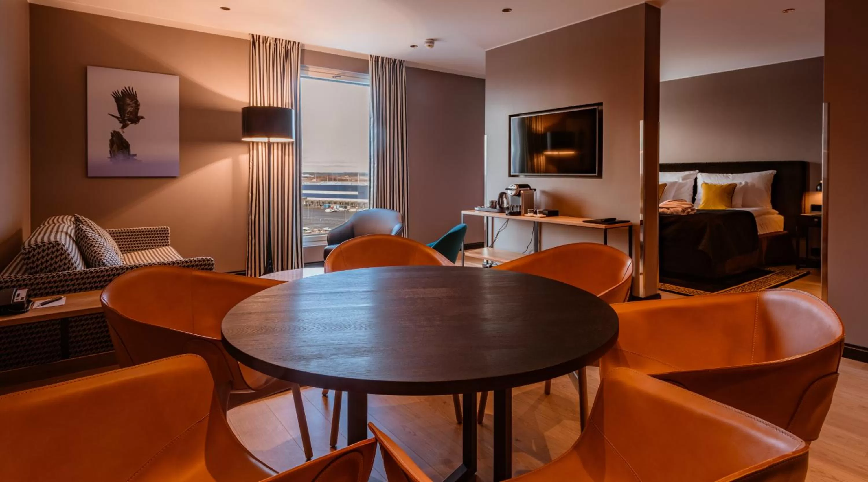 Seating area in Clarion Hotel Aviapolis