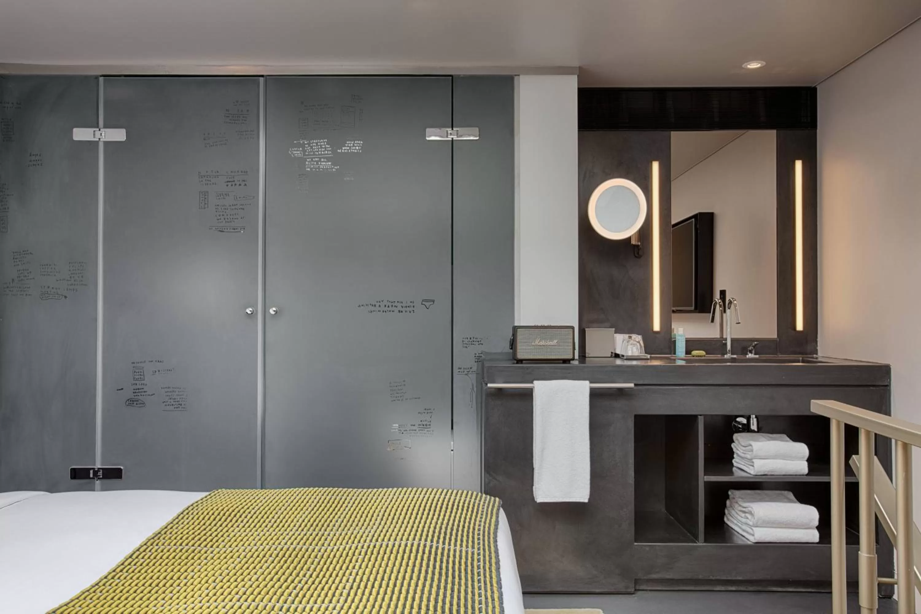 Bathroom, Bed in W Amsterdam