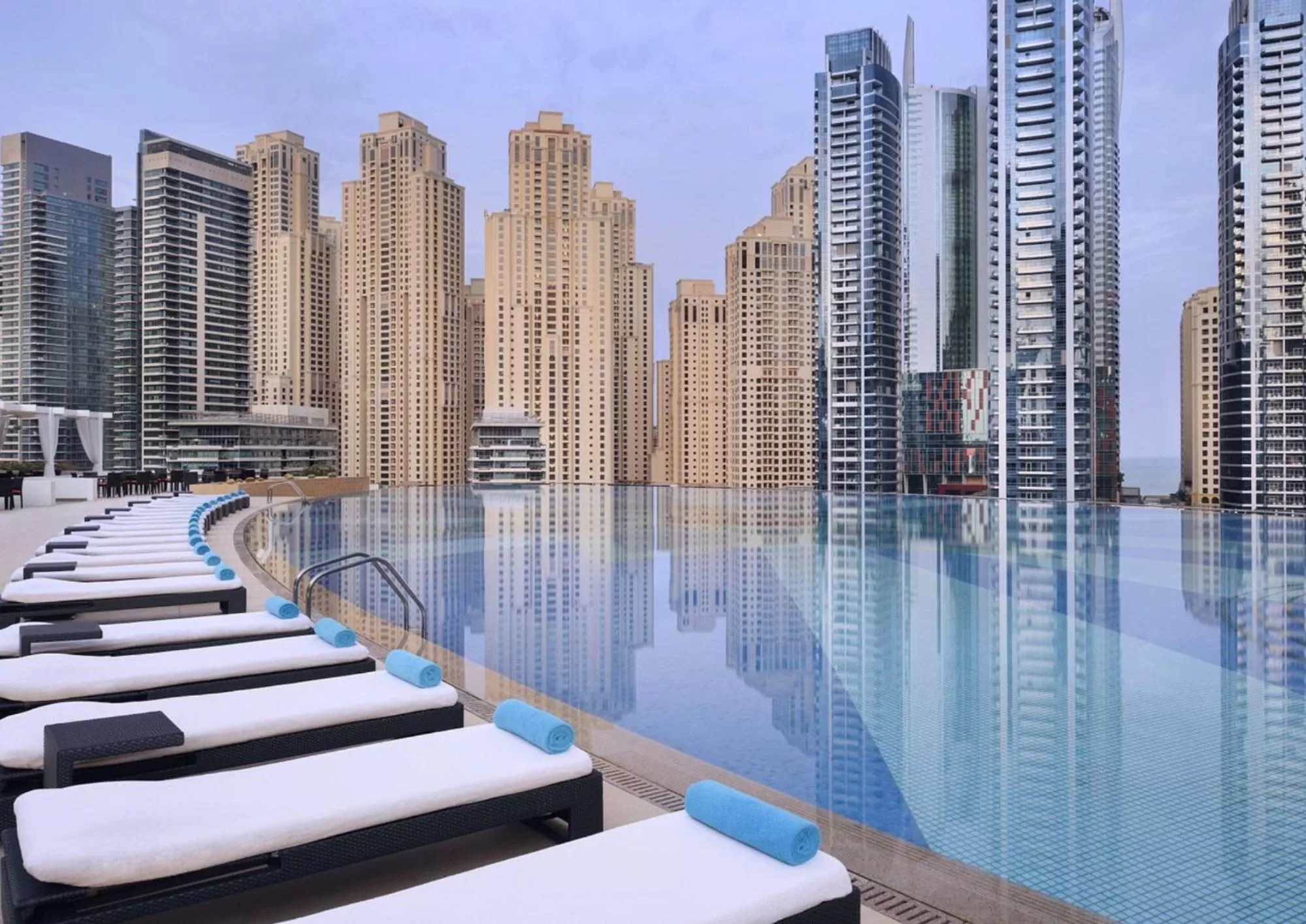 Swimming pool in Emaar Residences Dubai Marina by Qstay - formerly Address Dubai Marina