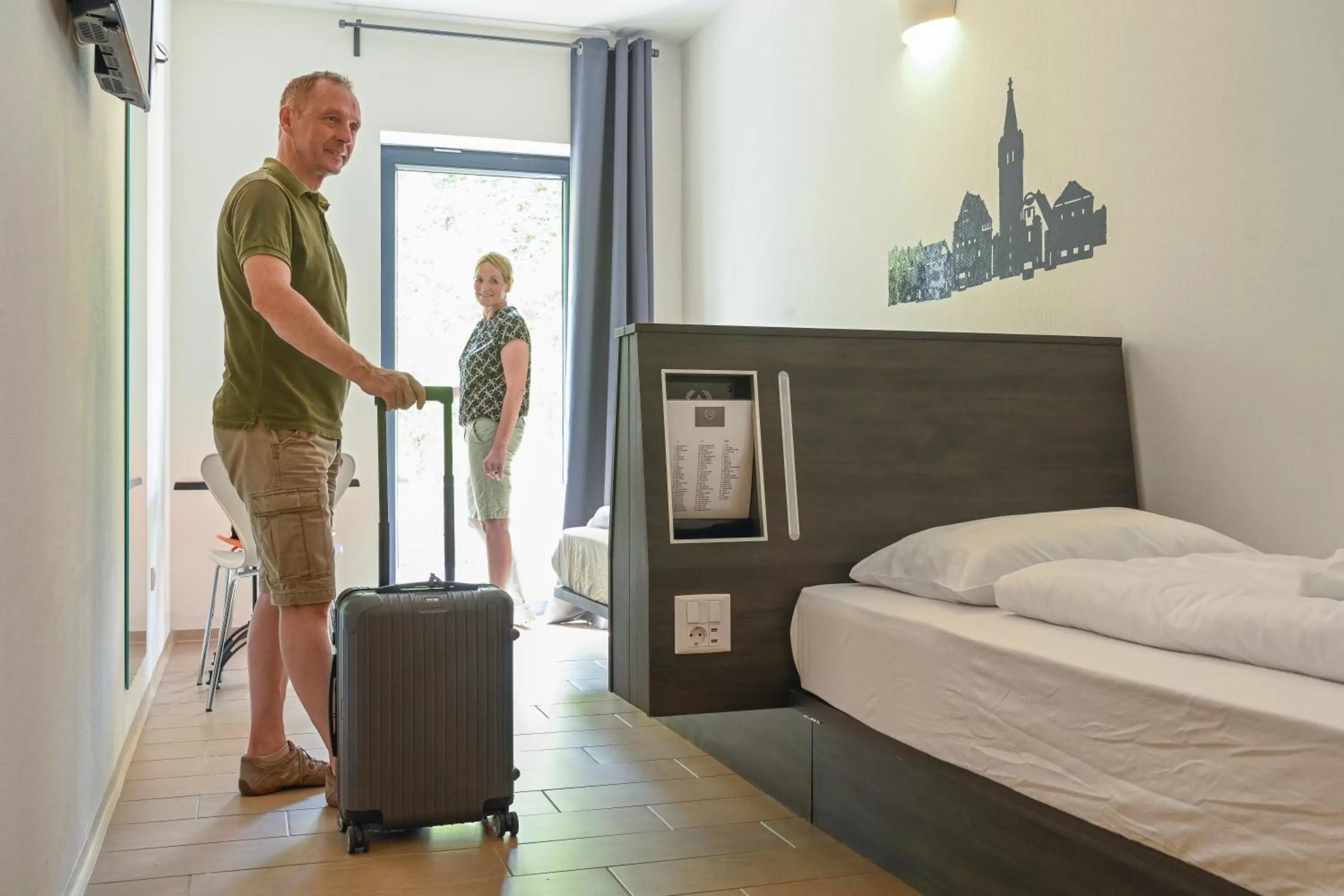 Photo of the whole room, Bed in Augustus Hotel Bernkastel - Comfortable Budget Hotel