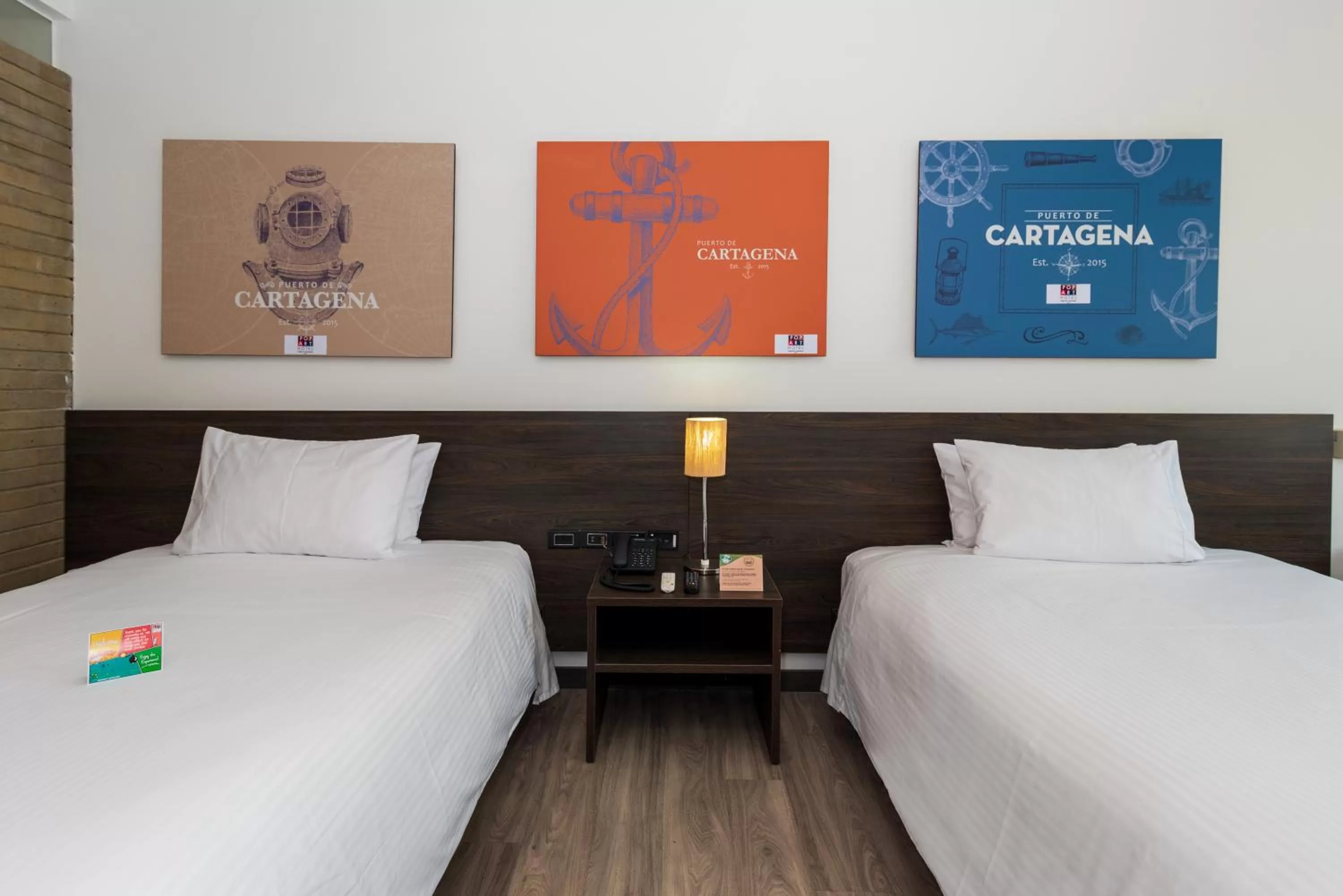 Bed in Pop Art Hotel CLC Puerto Mamonal Cartagena