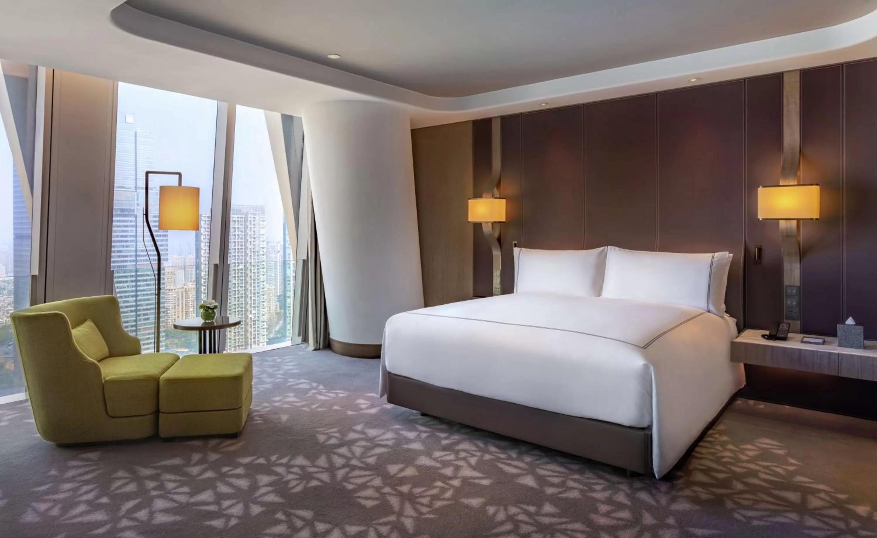View (from property/room), Bed in Conrad Hangzhou