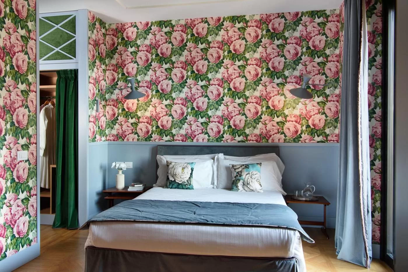 Bed in Velona's Jungle Luxury Suites