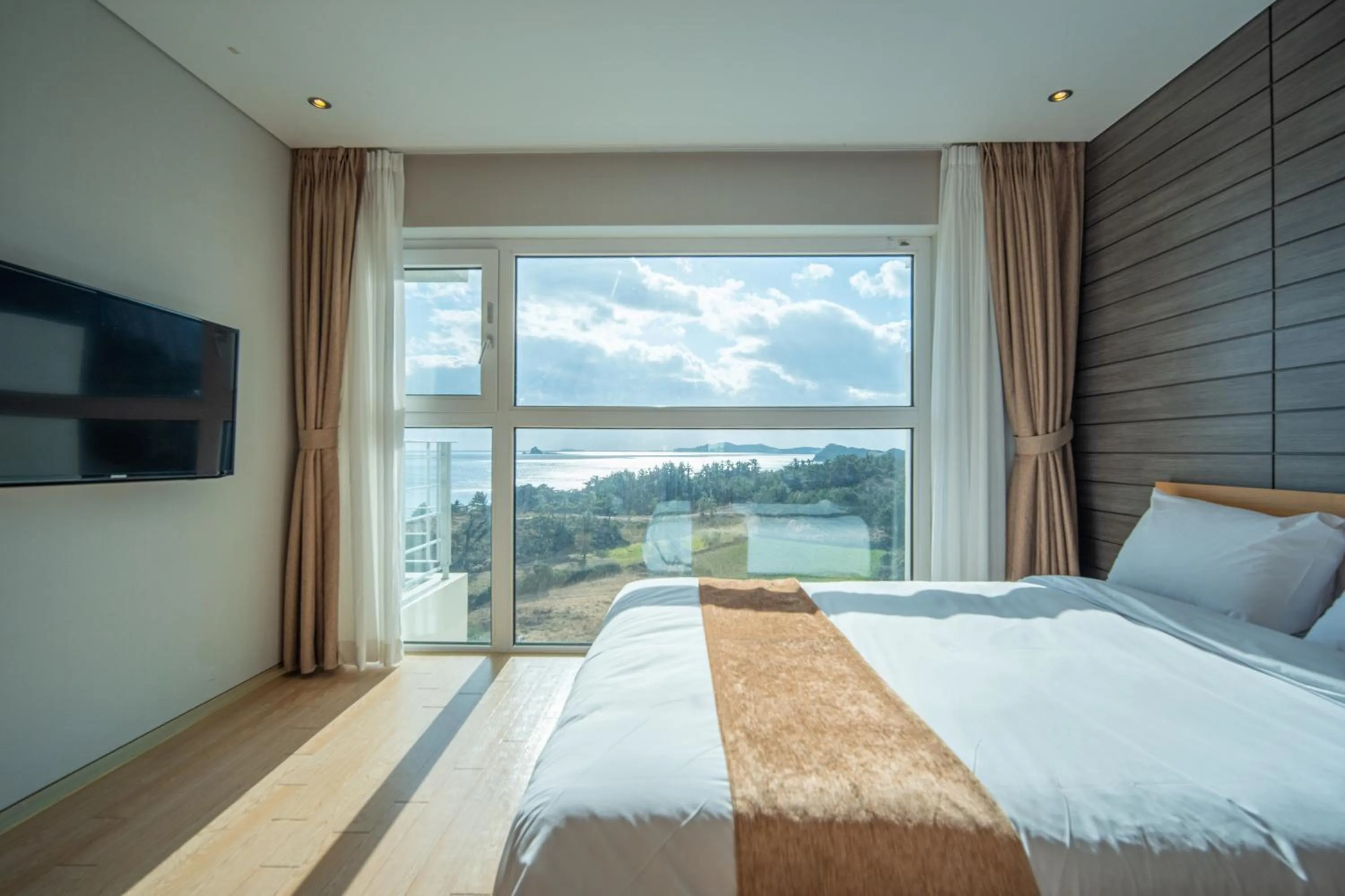 Bed in Y Resort Jeju