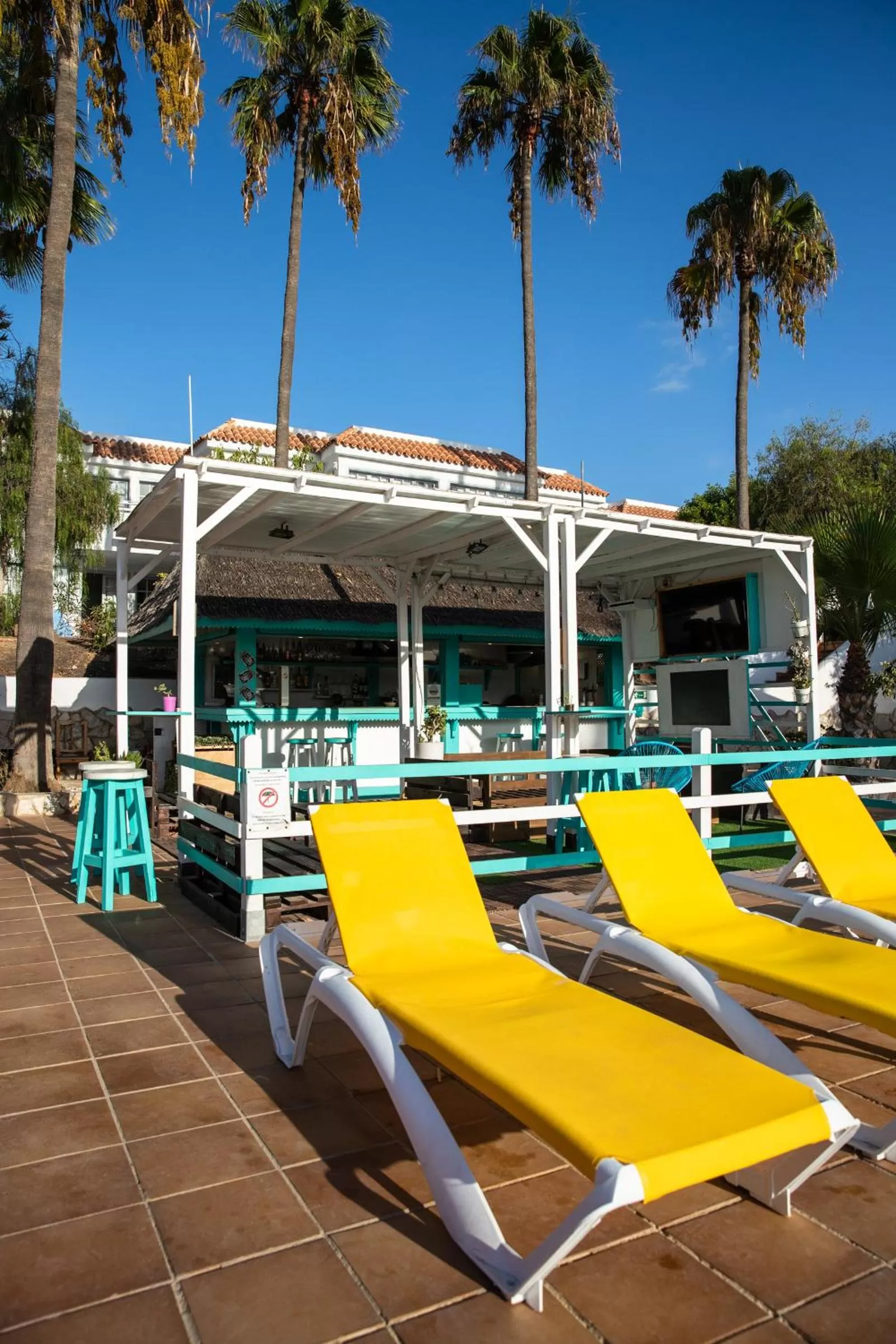 Patio in Fuentepark Apartments