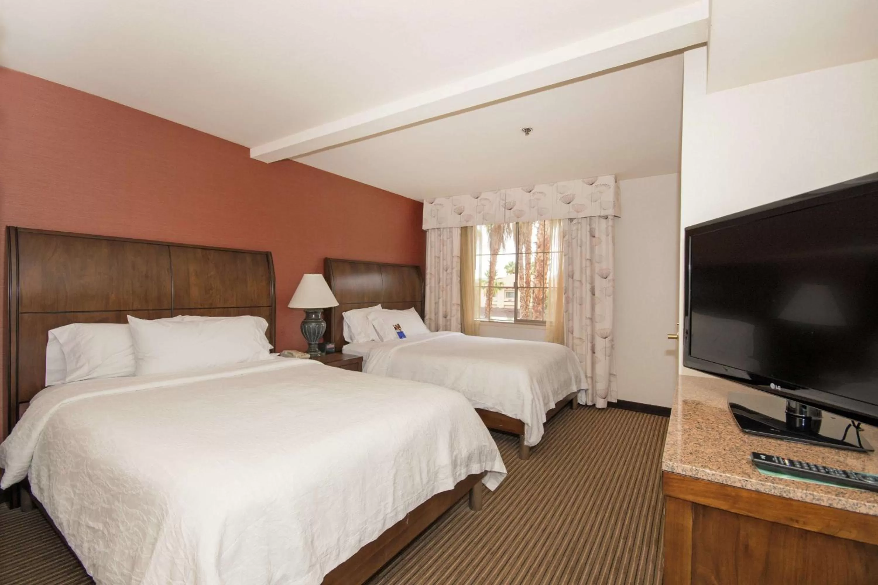 View (from property/room), Bed in Hilton Garden Inn Palm Springs/Rancho Mirage