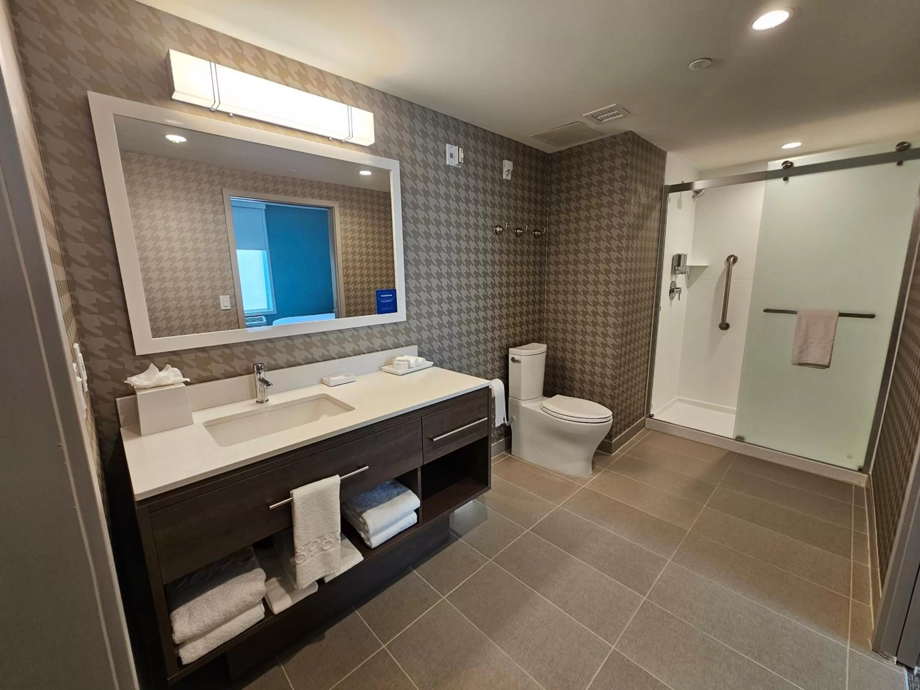 Shower in Home2 Suites By Hilton Allentown Bethlehem Airport