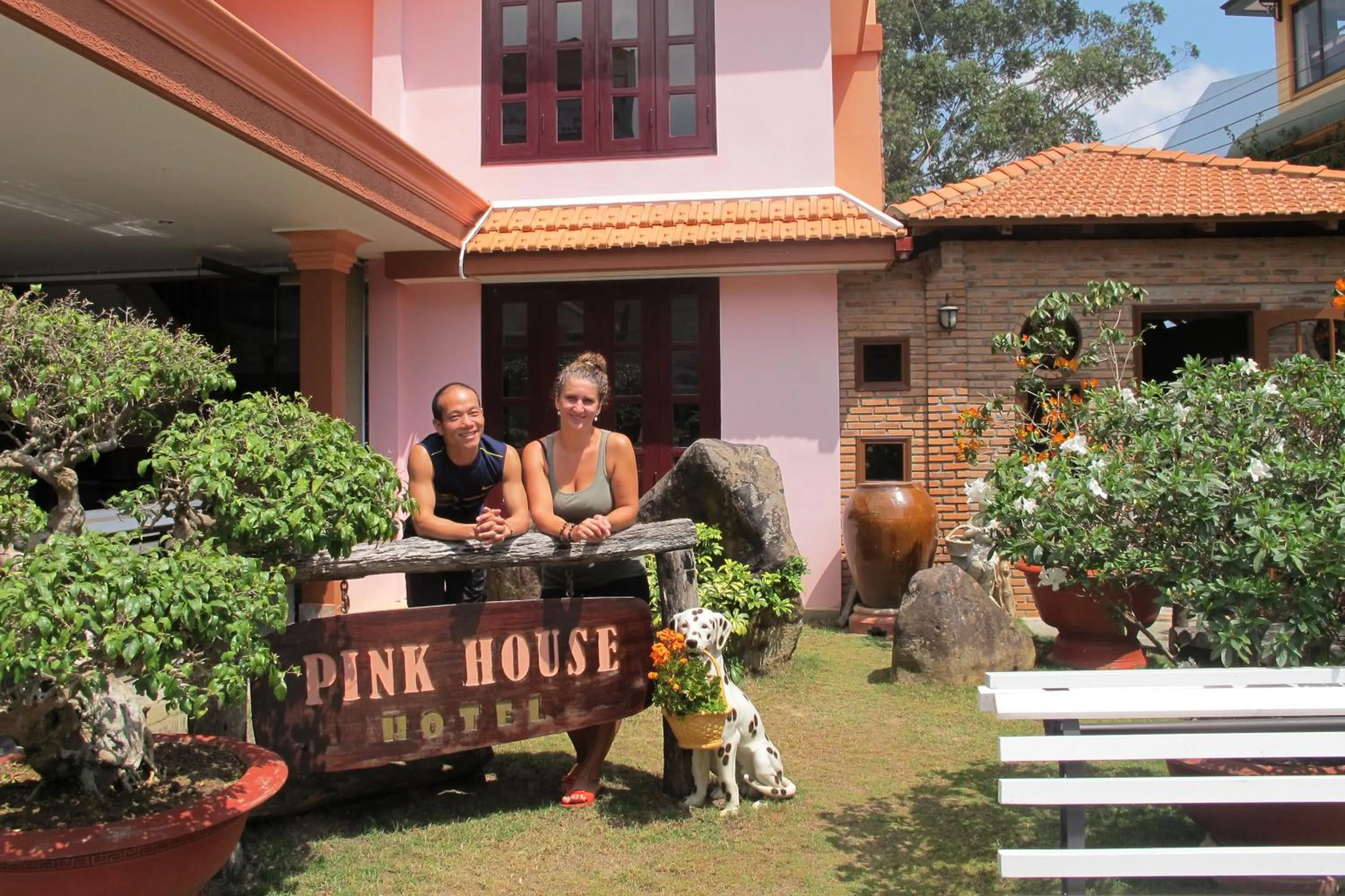 People in Villa Pink House