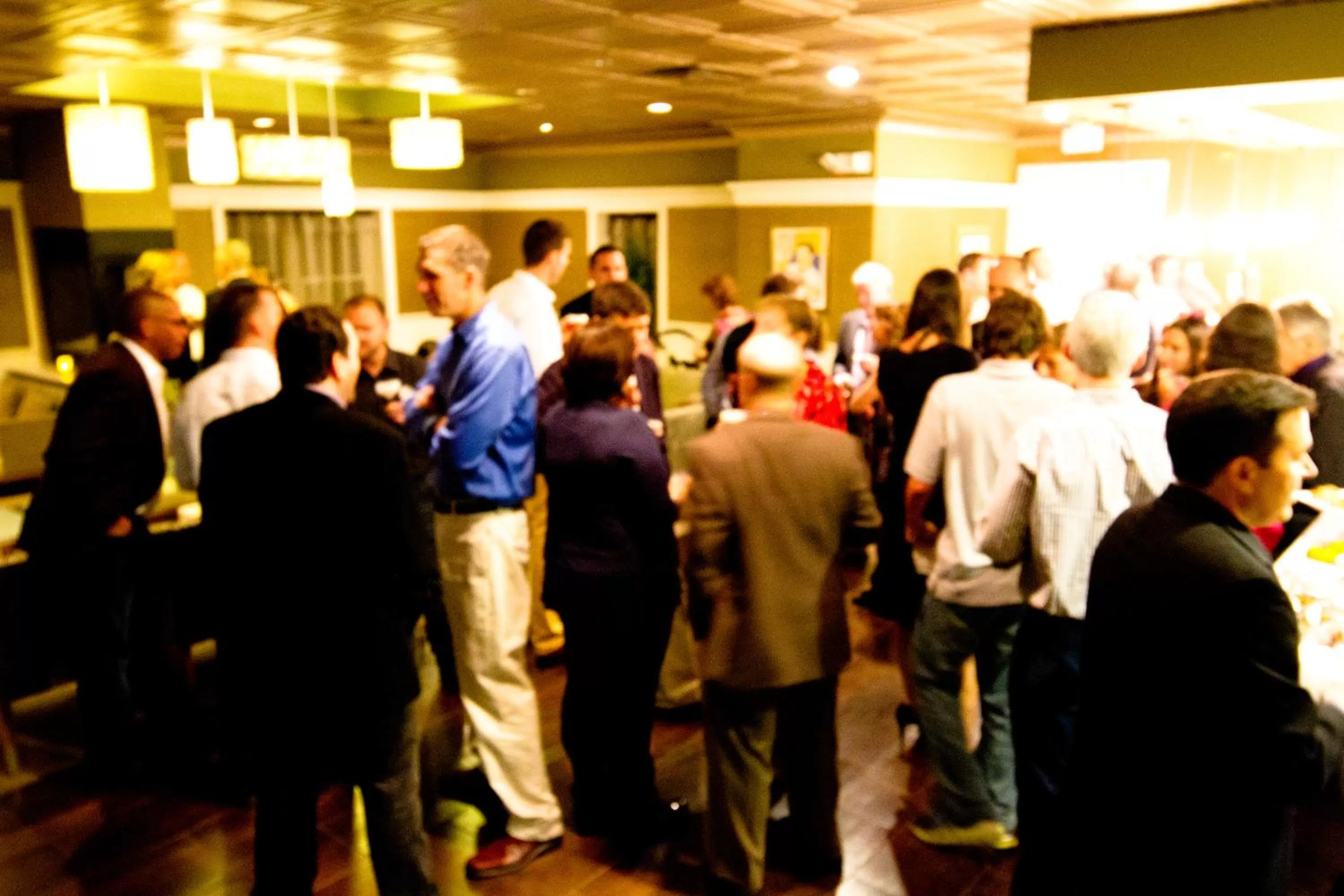 group of guests in Pilgrim House