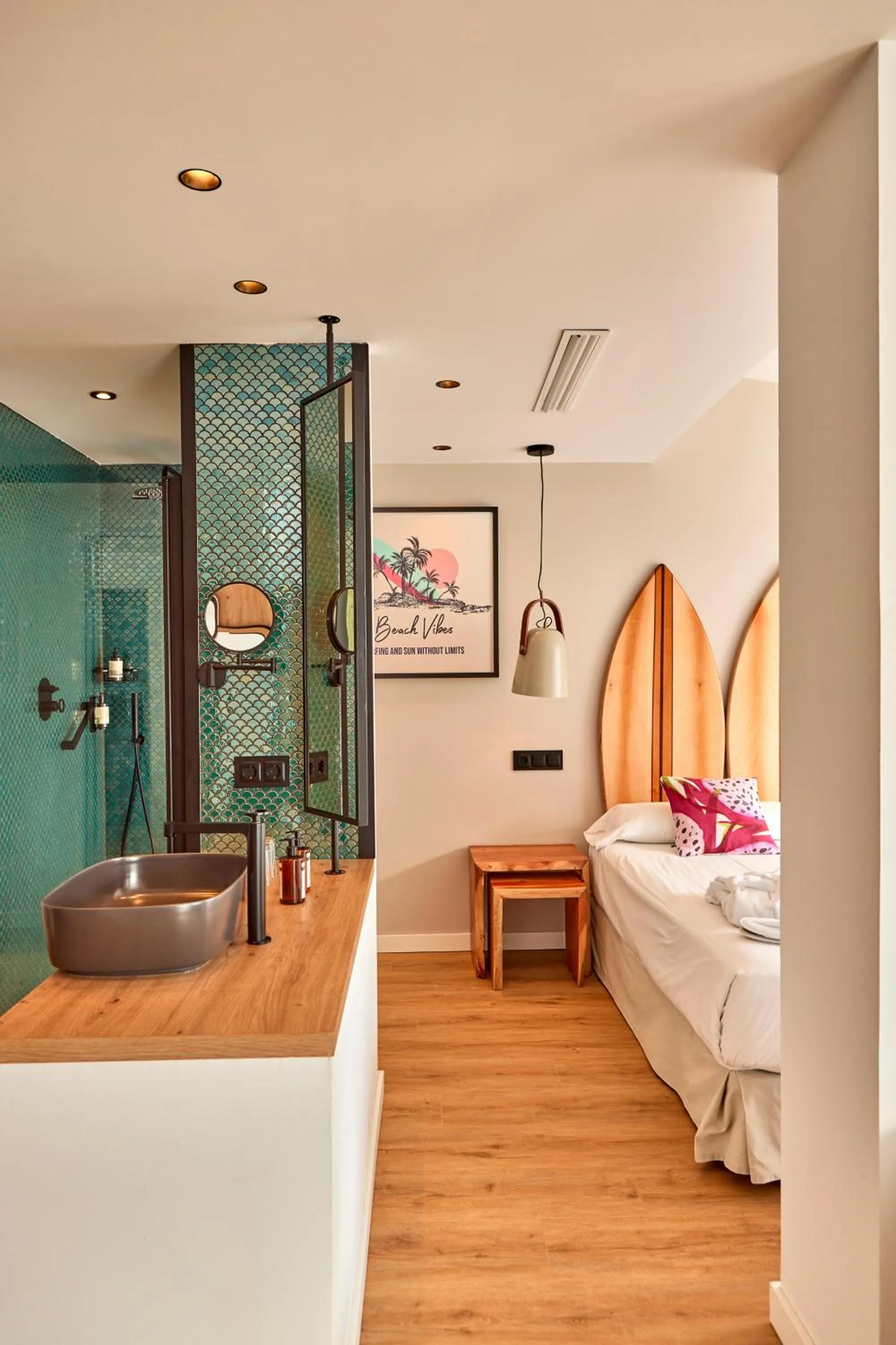 Bathroom, Bed in Hotel Florida Magaluf - Adults Only