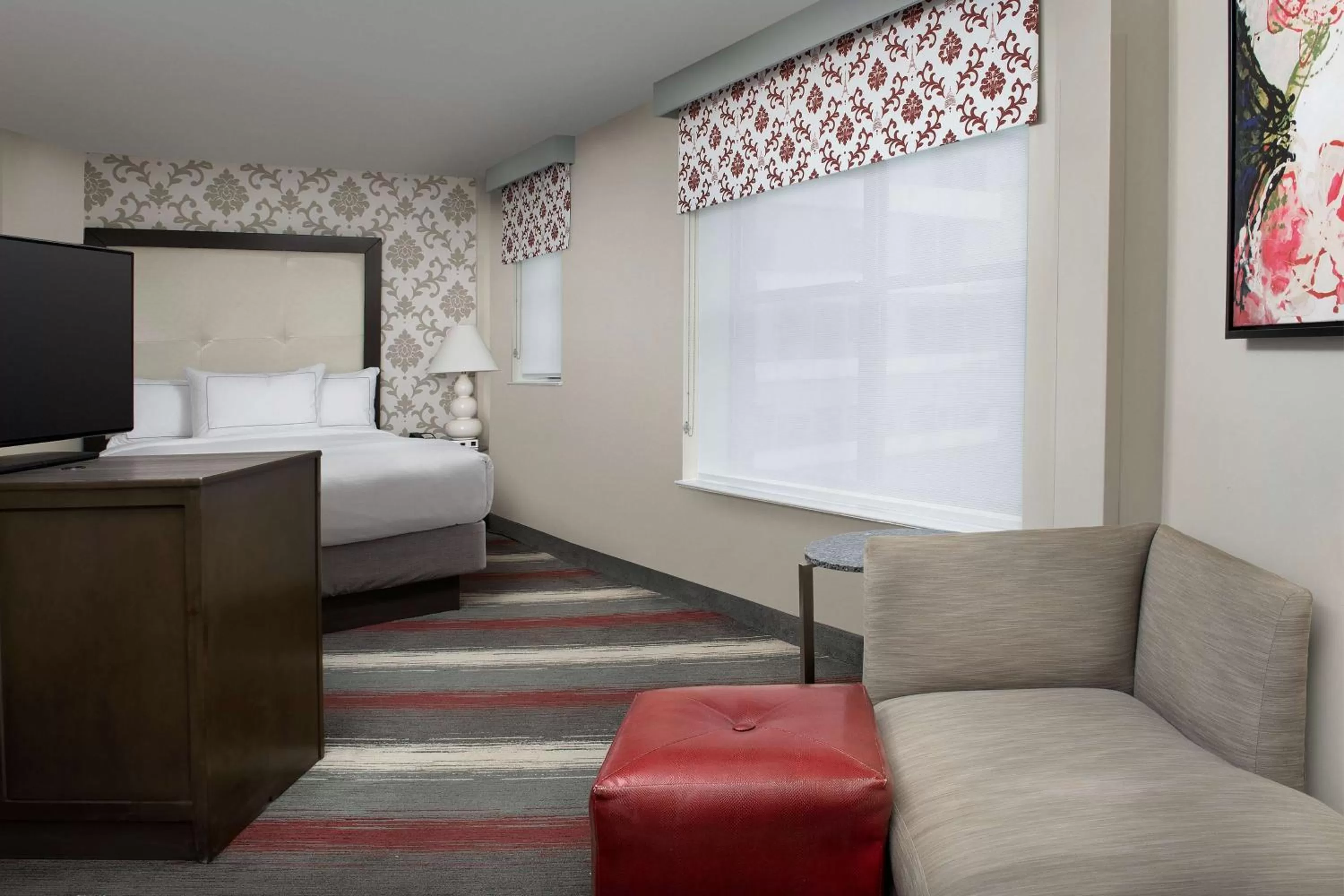 Living room, Bed in West End Washington DC, Tapestry Collection by Hilton