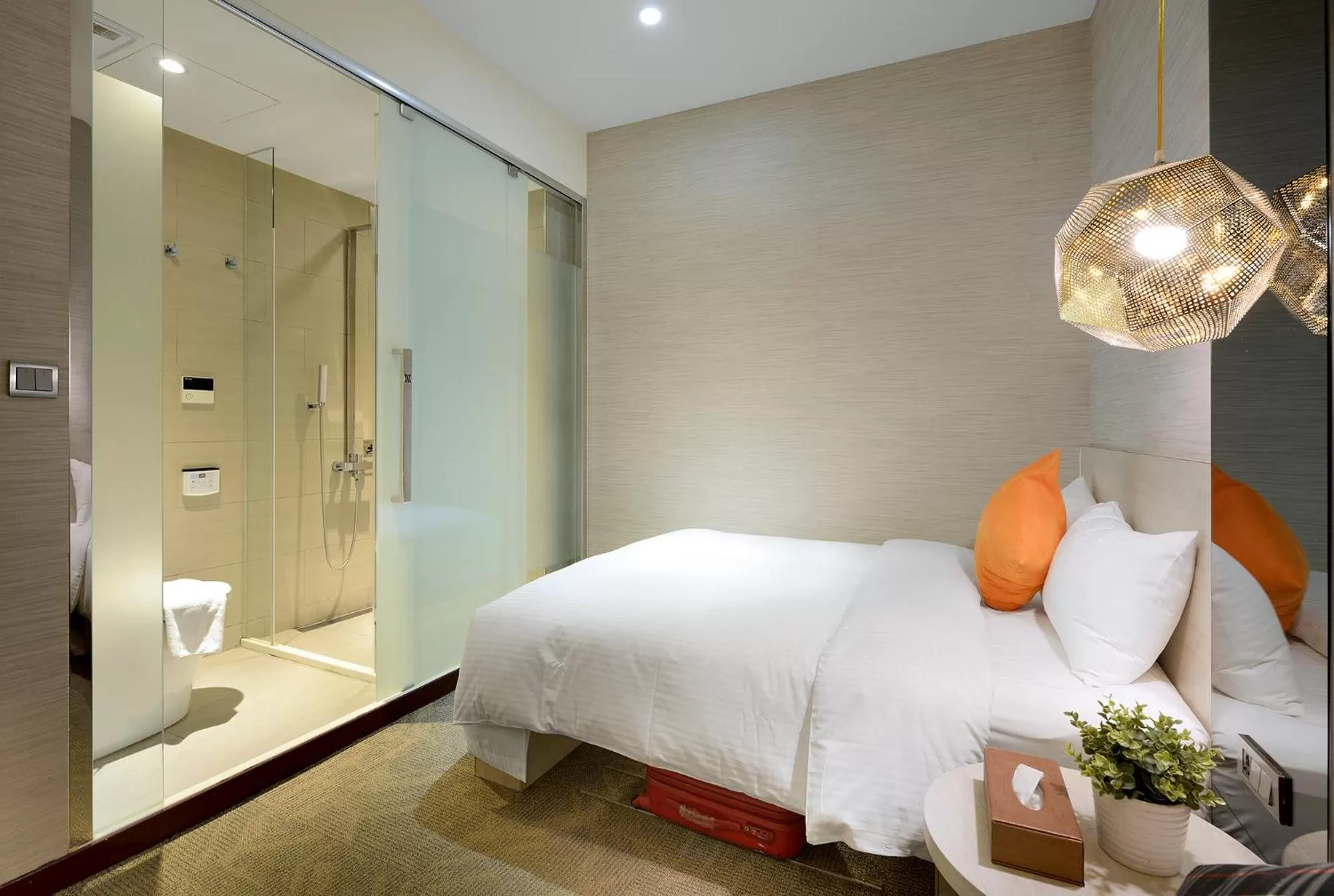 Bedroom, Bed in Via Hotel Taipei Station