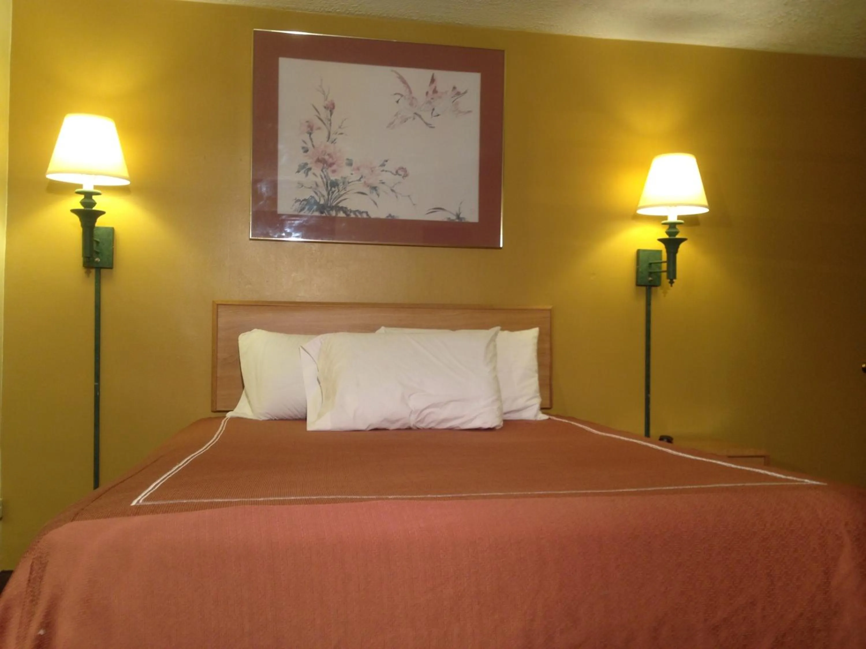 Bed in Caravan Motel