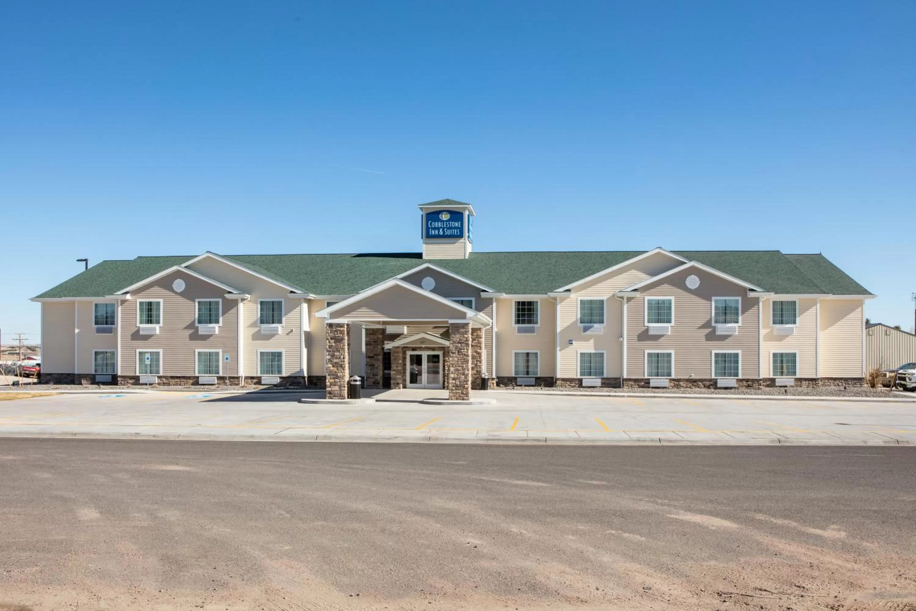 Facade/entrance in Cobblestone Inn & Suites - Pine Bluffs