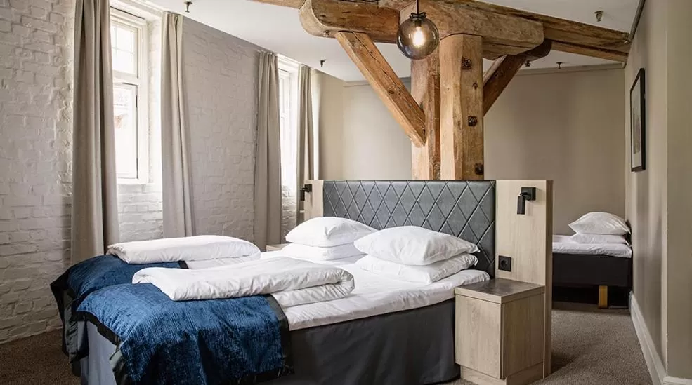 Bed in Hotel Brosundet