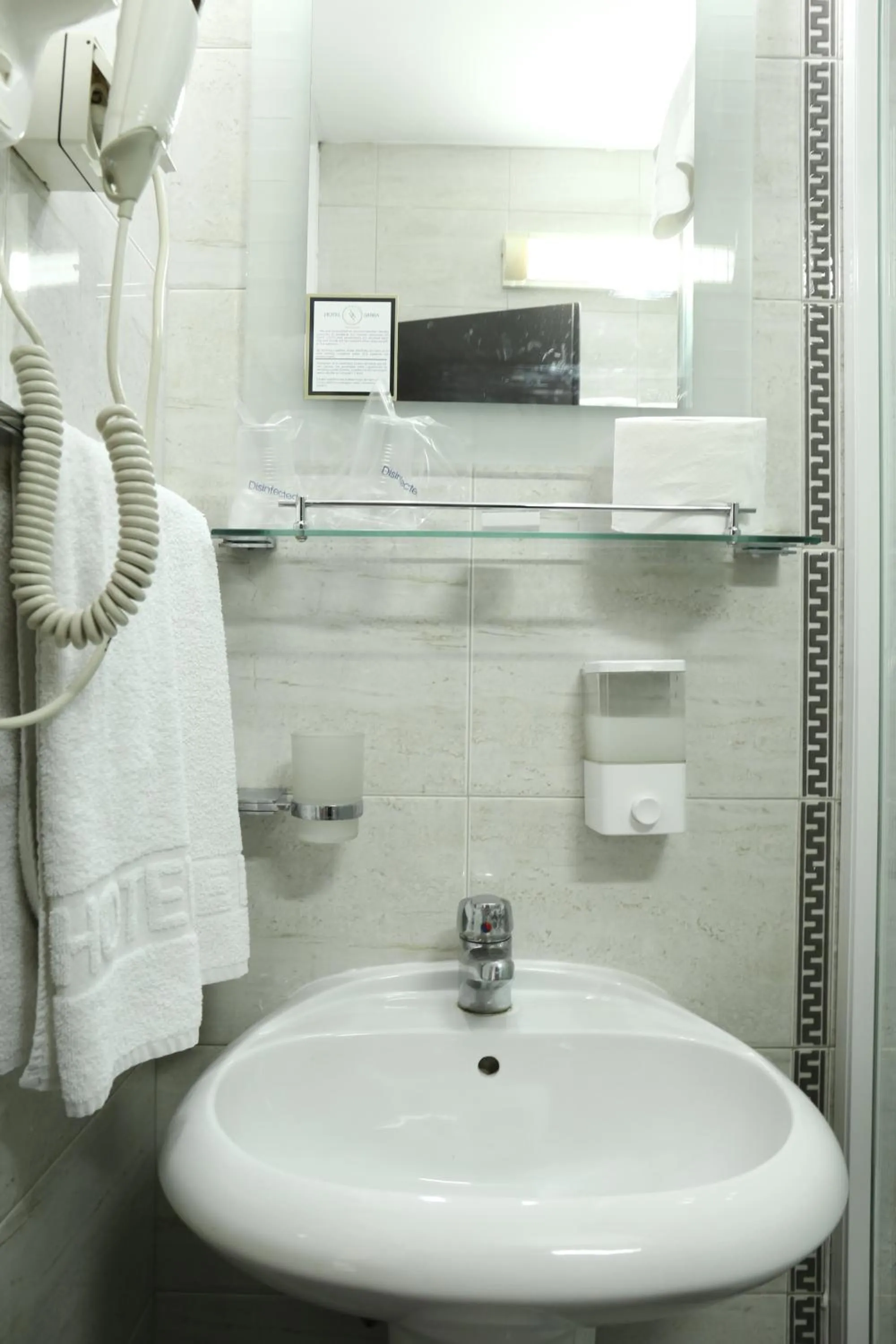 Bathroom in Hotel Srbija-FREE PARKING