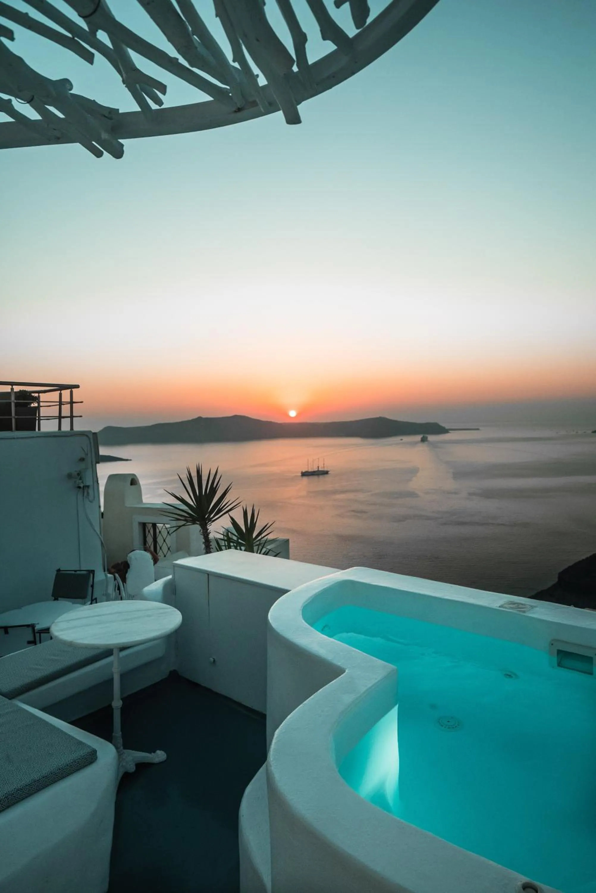 Patio in Trieris Villa & Suites