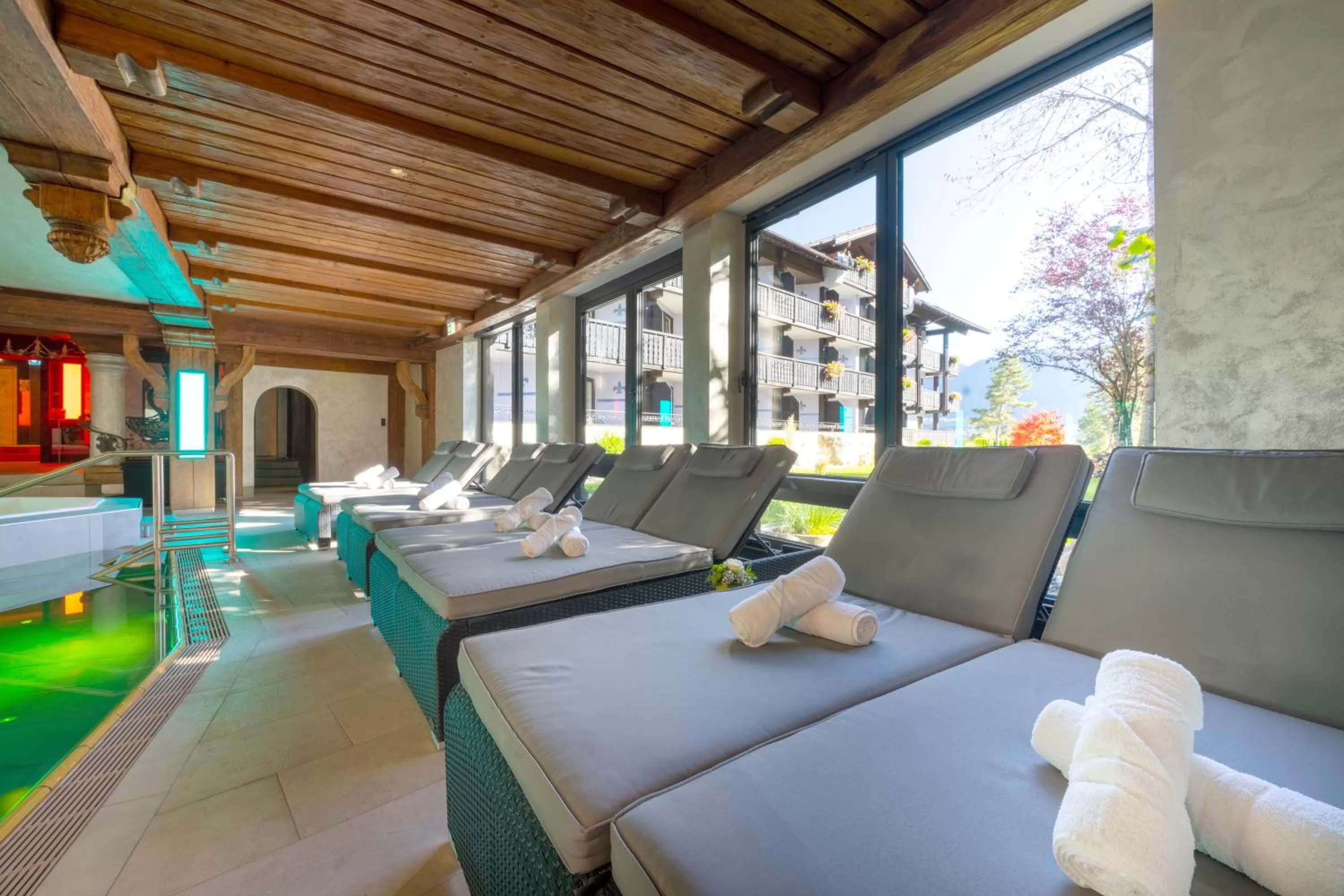 Pool view in Alpin & Wellness Resort Ludwig Royal