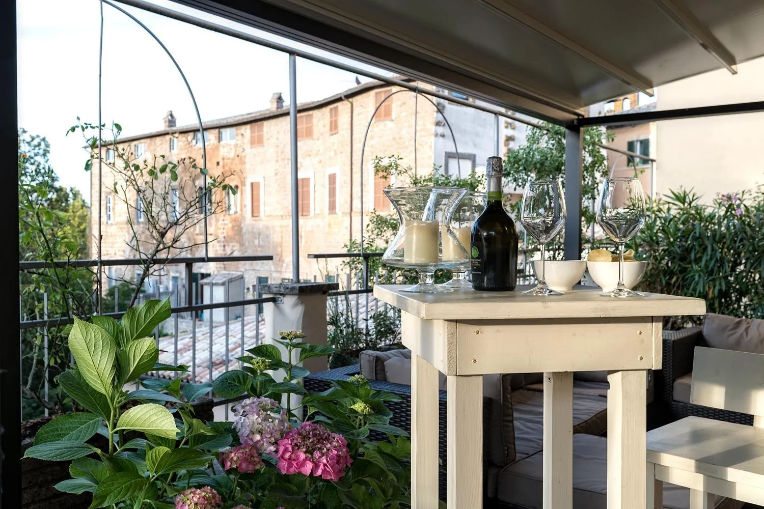 Balcony/Terrace in Grand Hotel Italia
