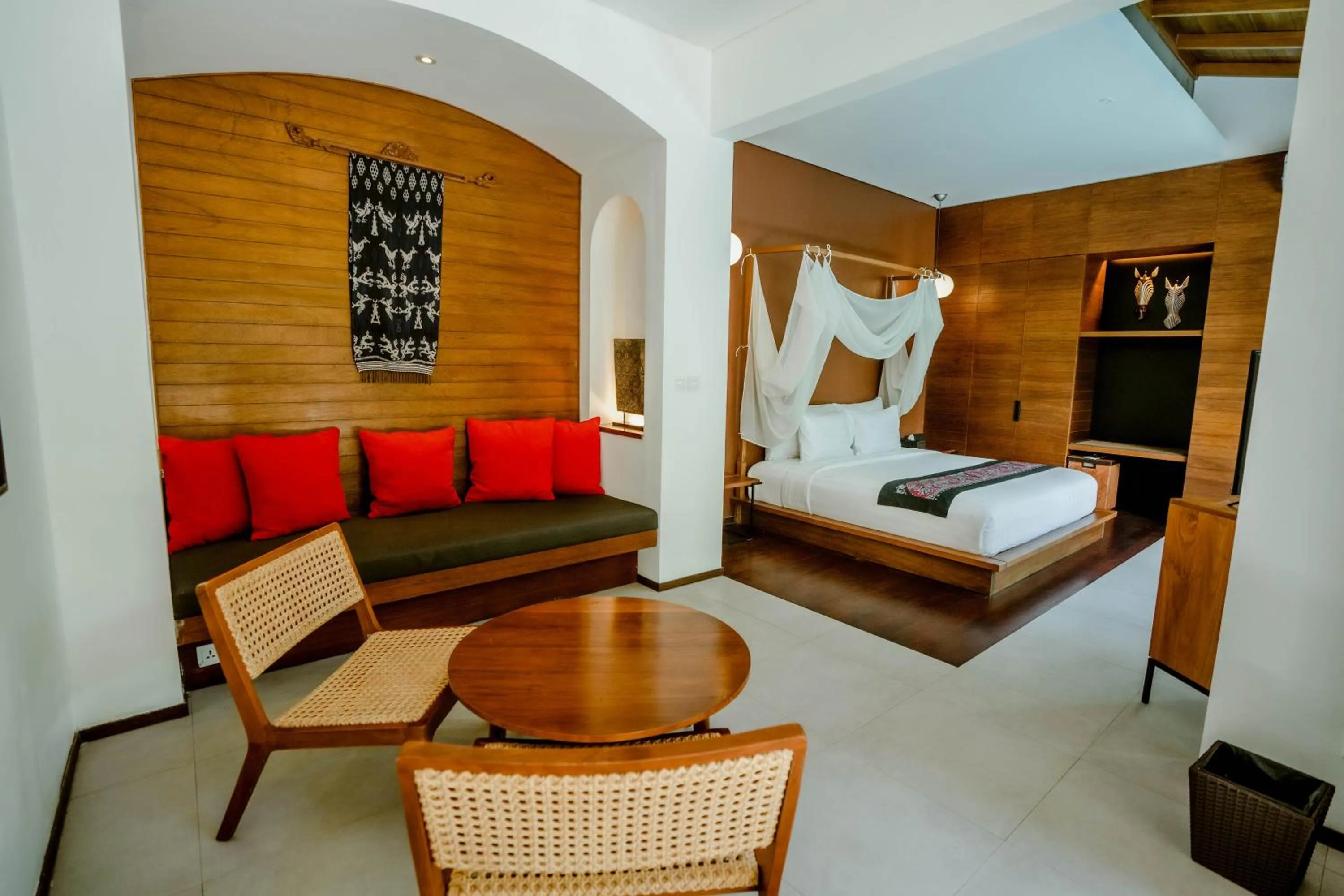 Property building, Bed in Abia Villa Legian