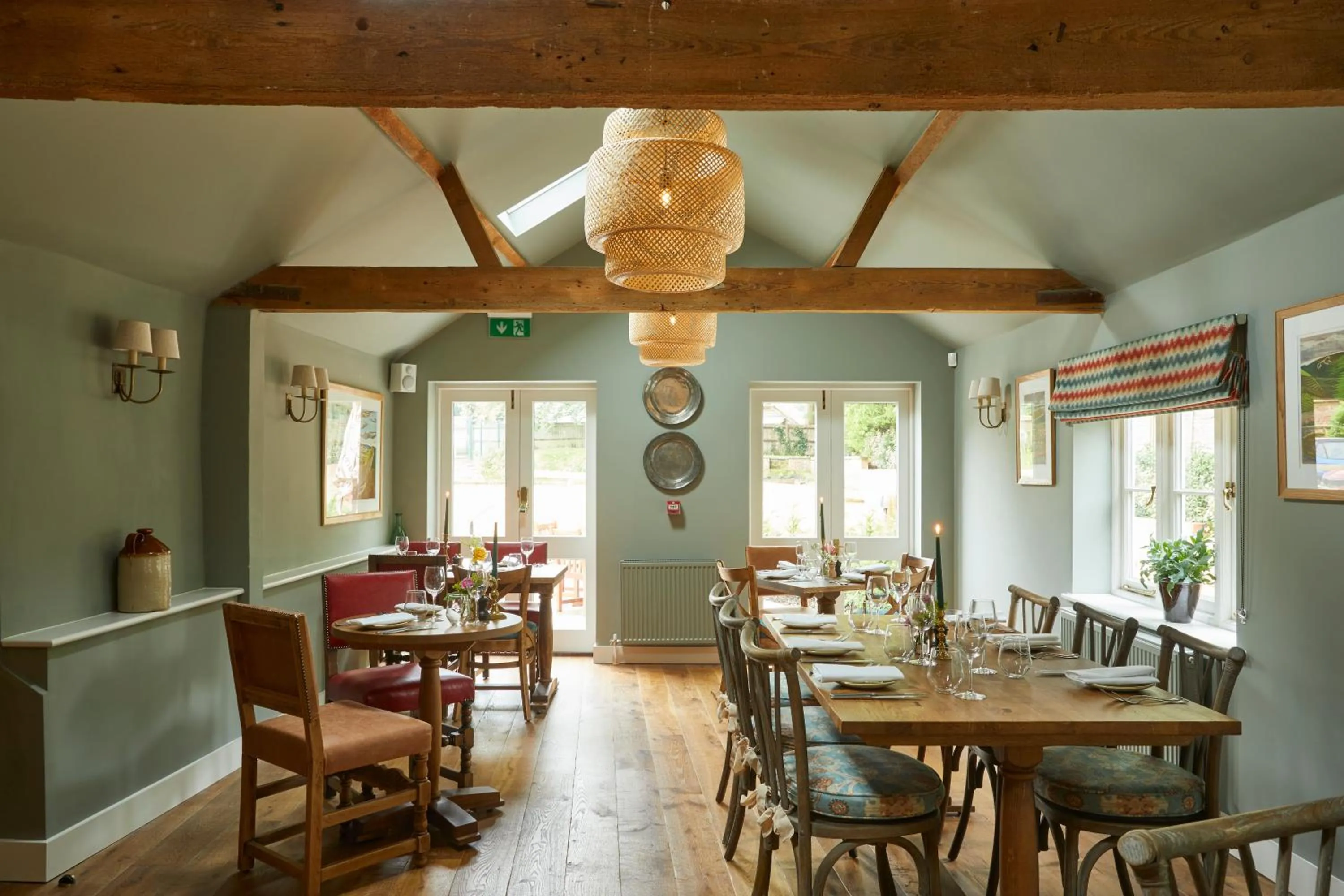 Dining area in Crown and Anchor