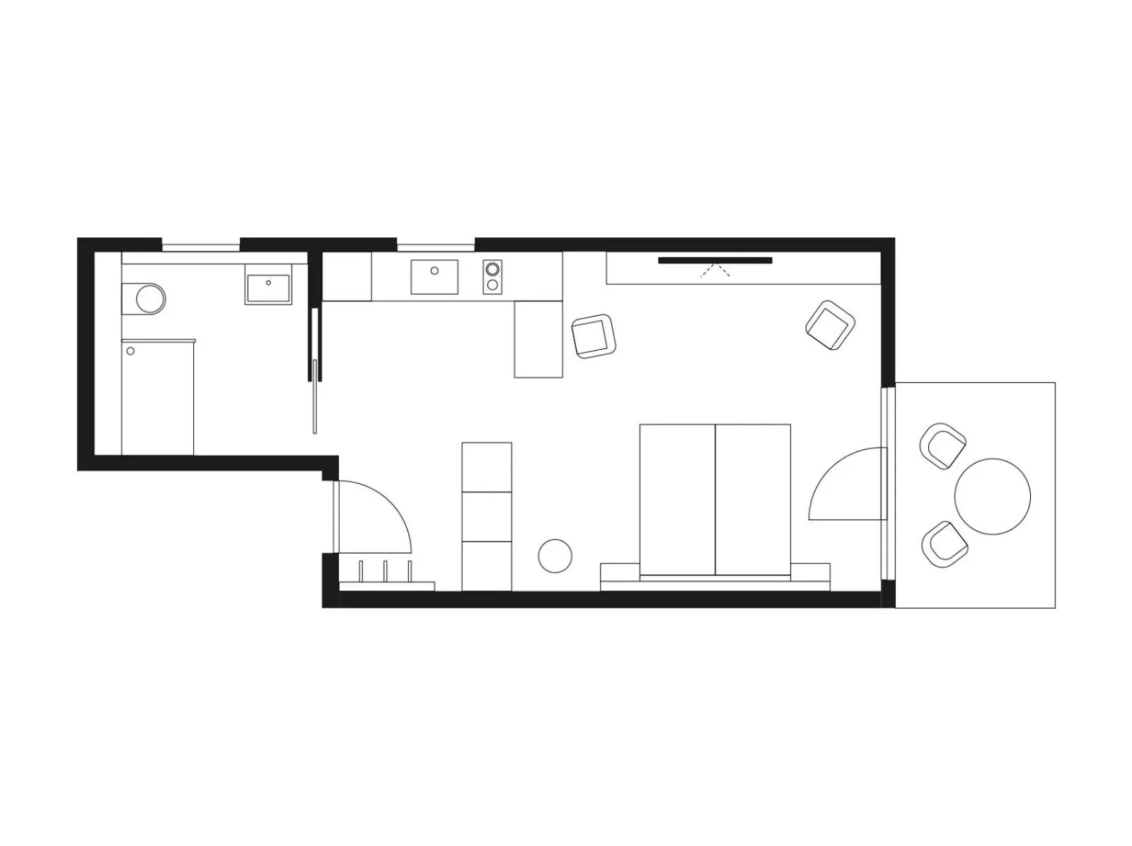 Floor plan in livisit bergapartments