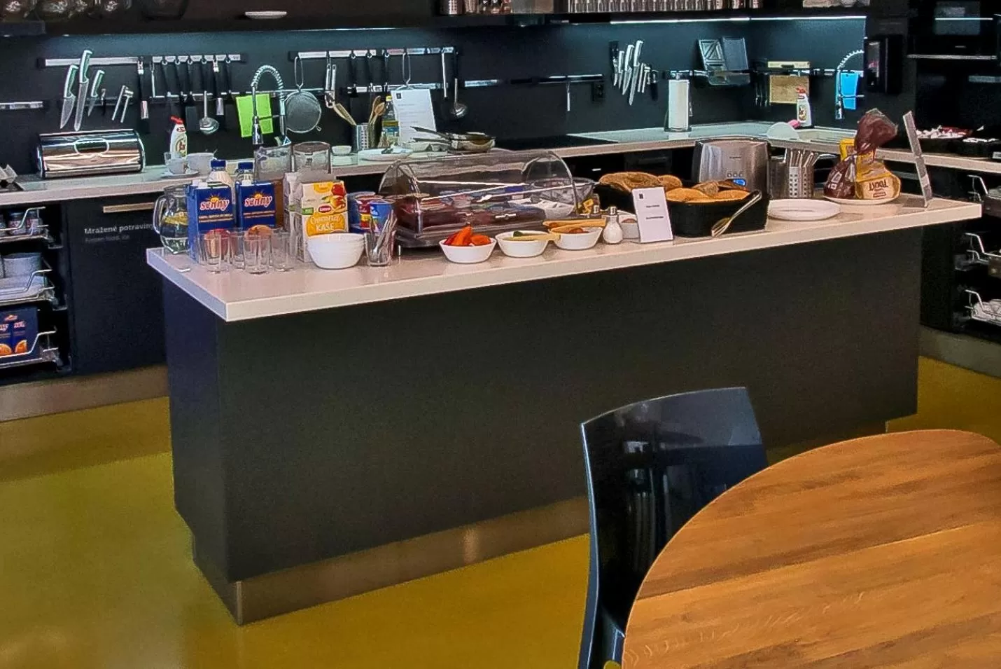 Continental breakfast in Smarthotel Nezvalova Archa