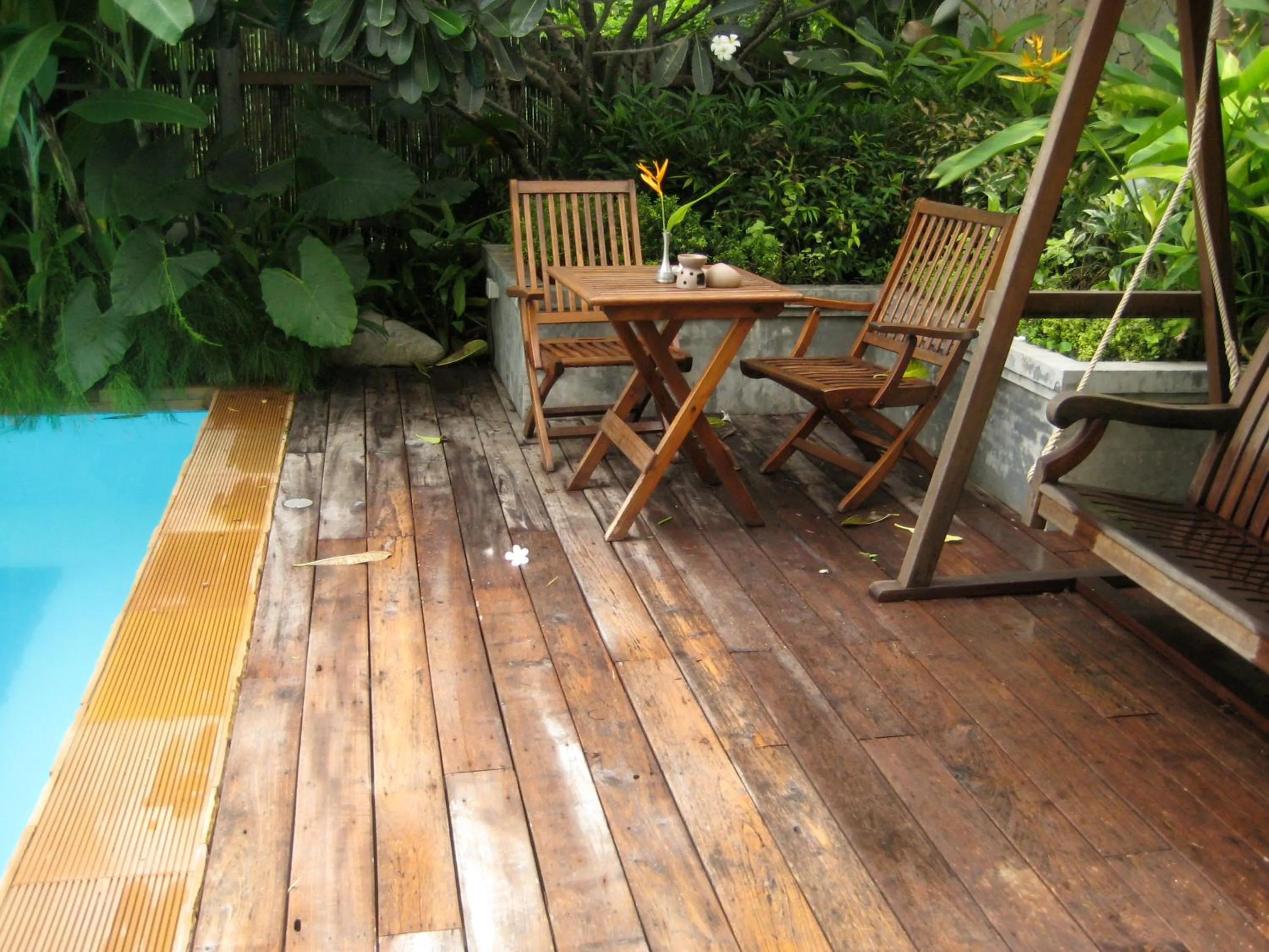 Garden in Teakwood villa